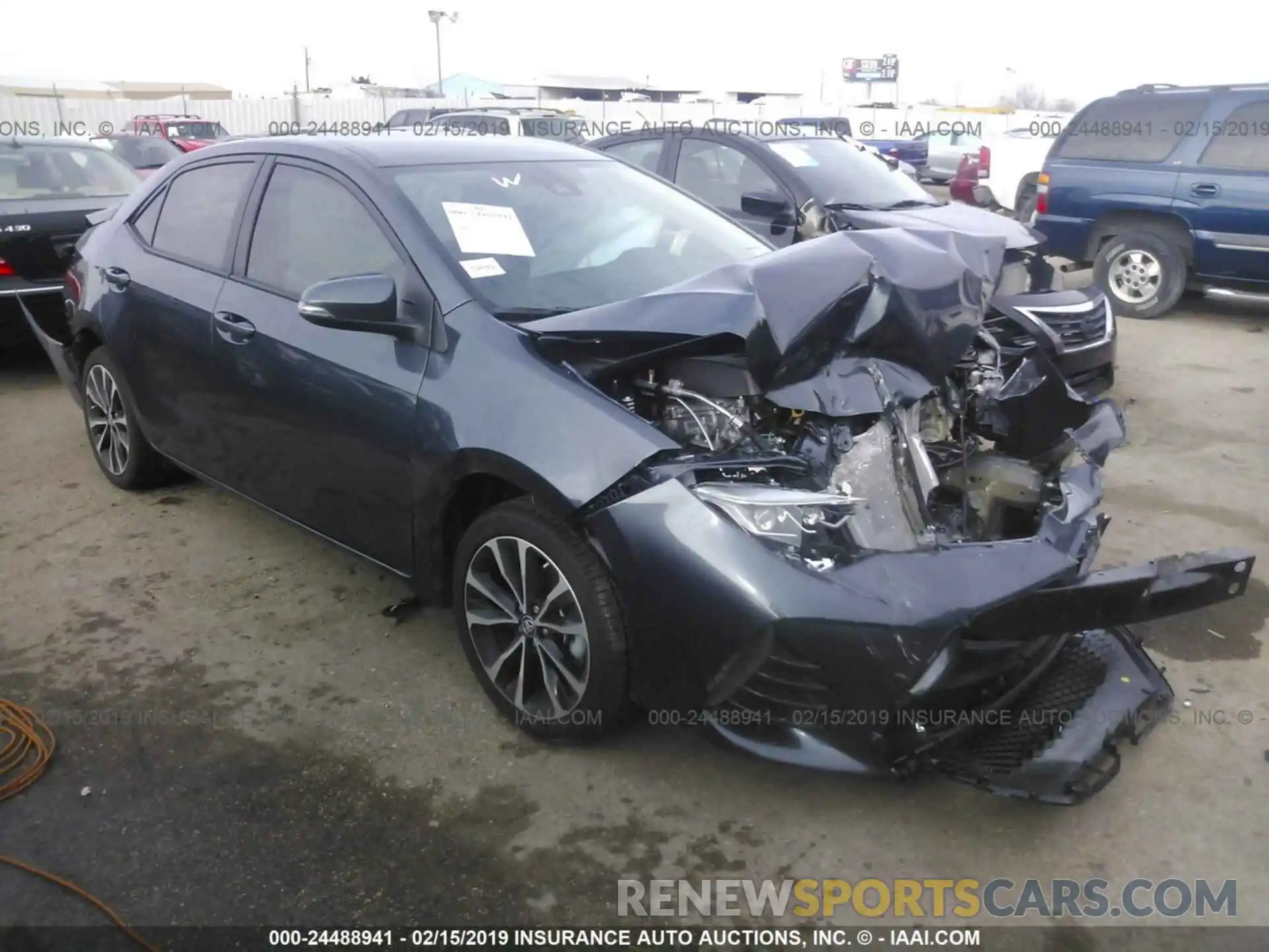 1 Photograph of a damaged car 5YFBURHE3KP892402 TOYOTA COROLLA 2019