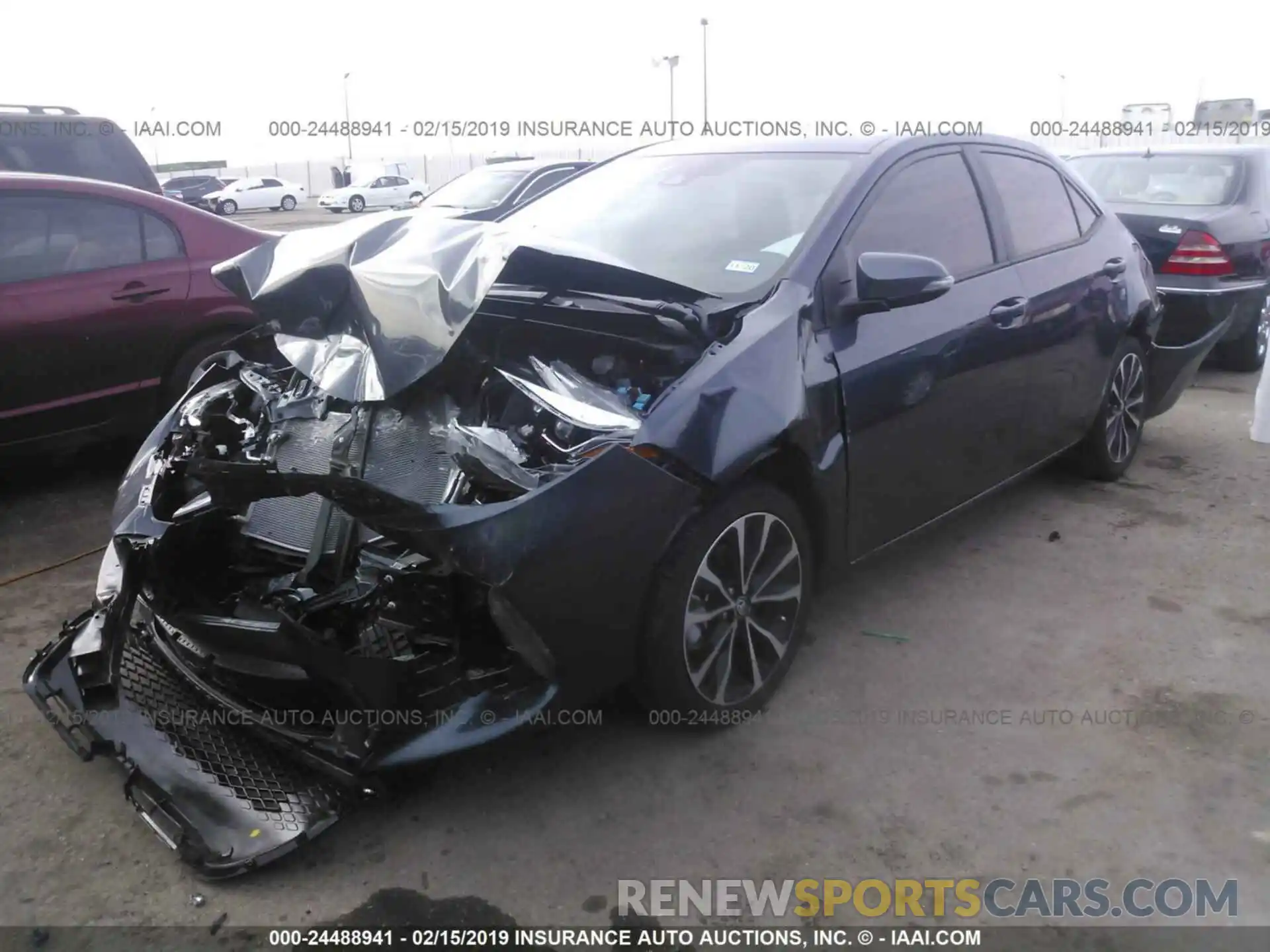 2 Photograph of a damaged car 5YFBURHE3KP892402 TOYOTA COROLLA 2019