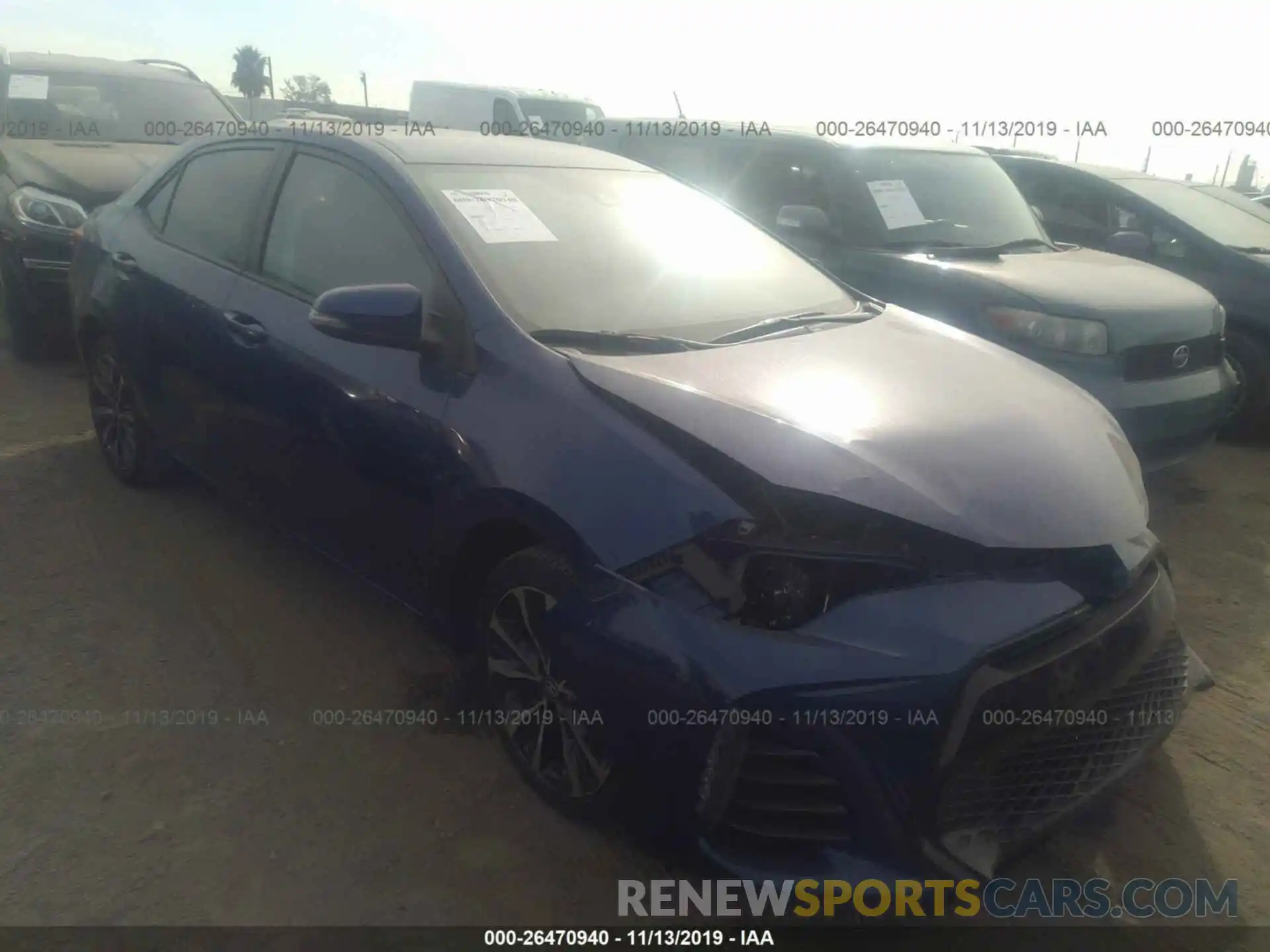 1 Photograph of a damaged car 5YFBURHE3KP892500 TOYOTA COROLLA 2019