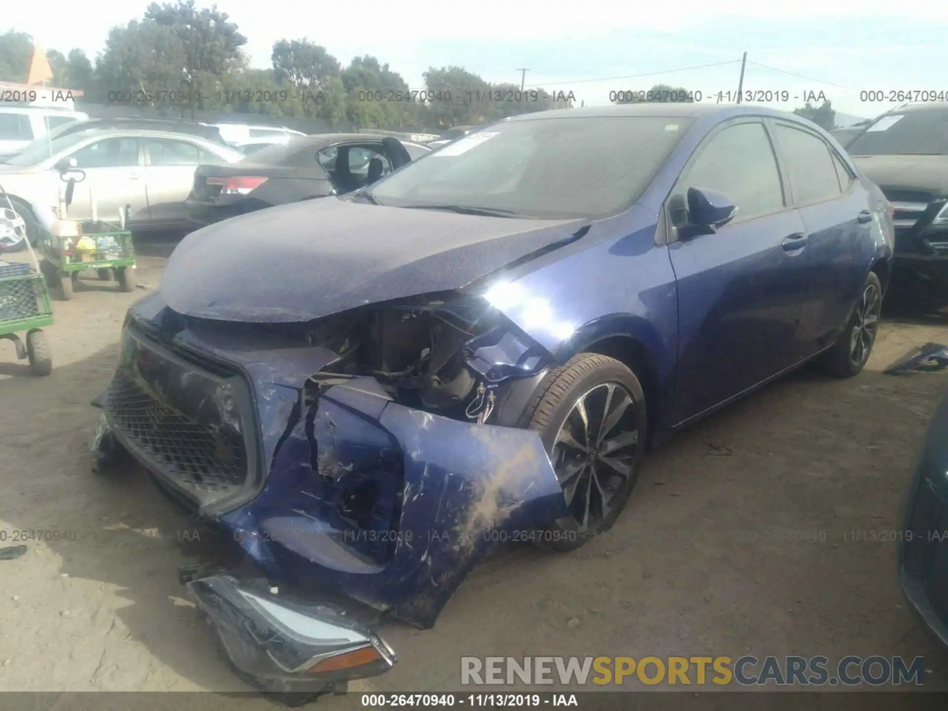 2 Photograph of a damaged car 5YFBURHE3KP892500 TOYOTA COROLLA 2019