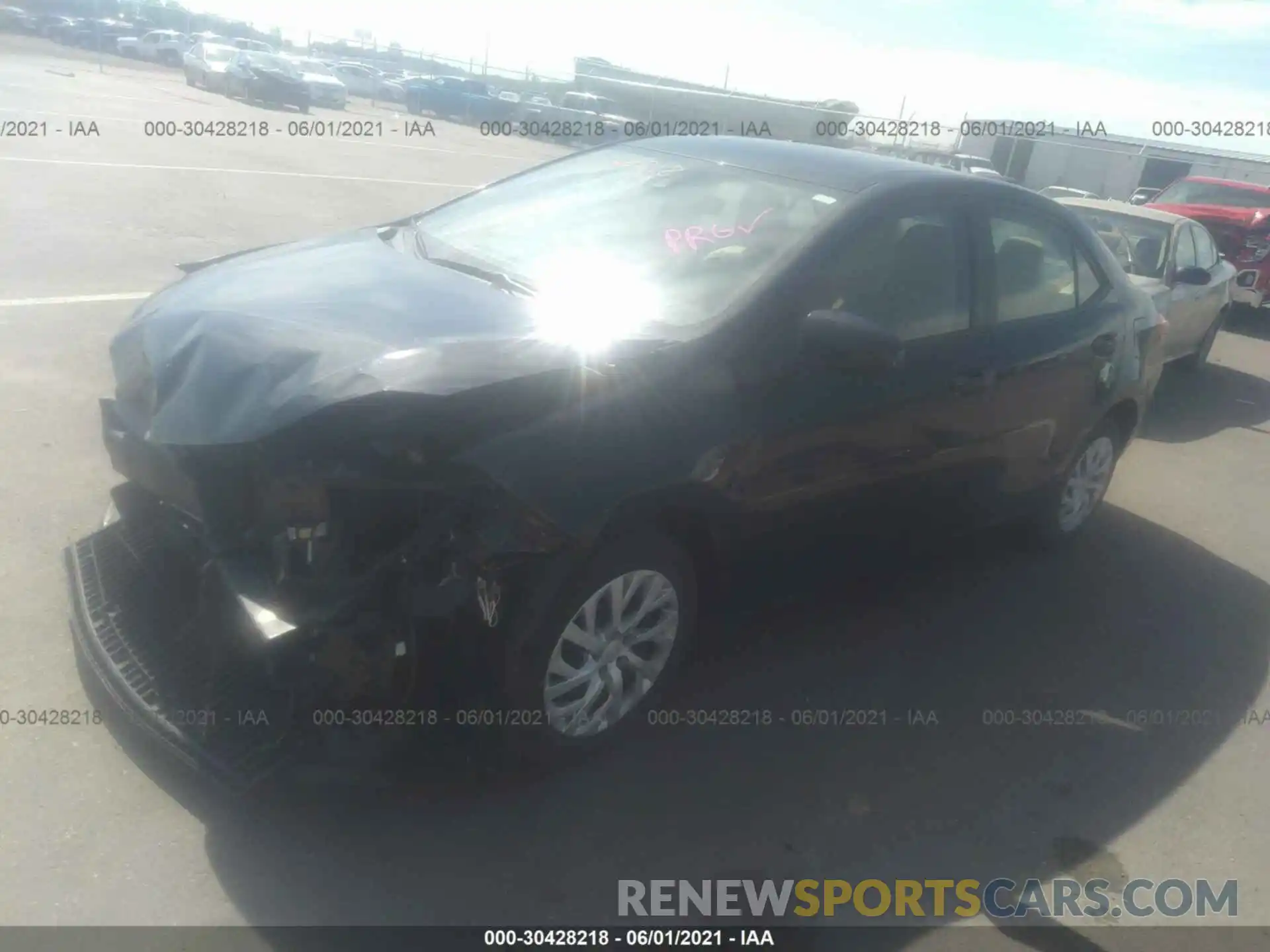 2 Photograph of a damaged car 5YFBURHE3KP892738 TOYOTA COROLLA 2019