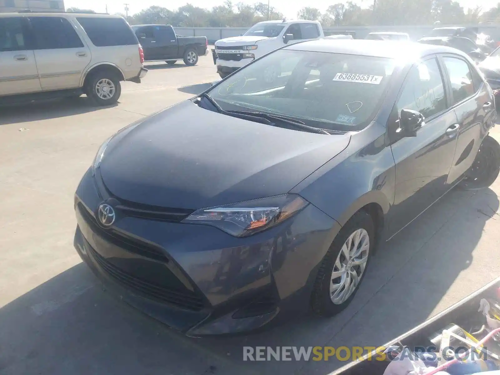 2 Photograph of a damaged car 5YFBURHE3KP892934 TOYOTA COROLLA 2019