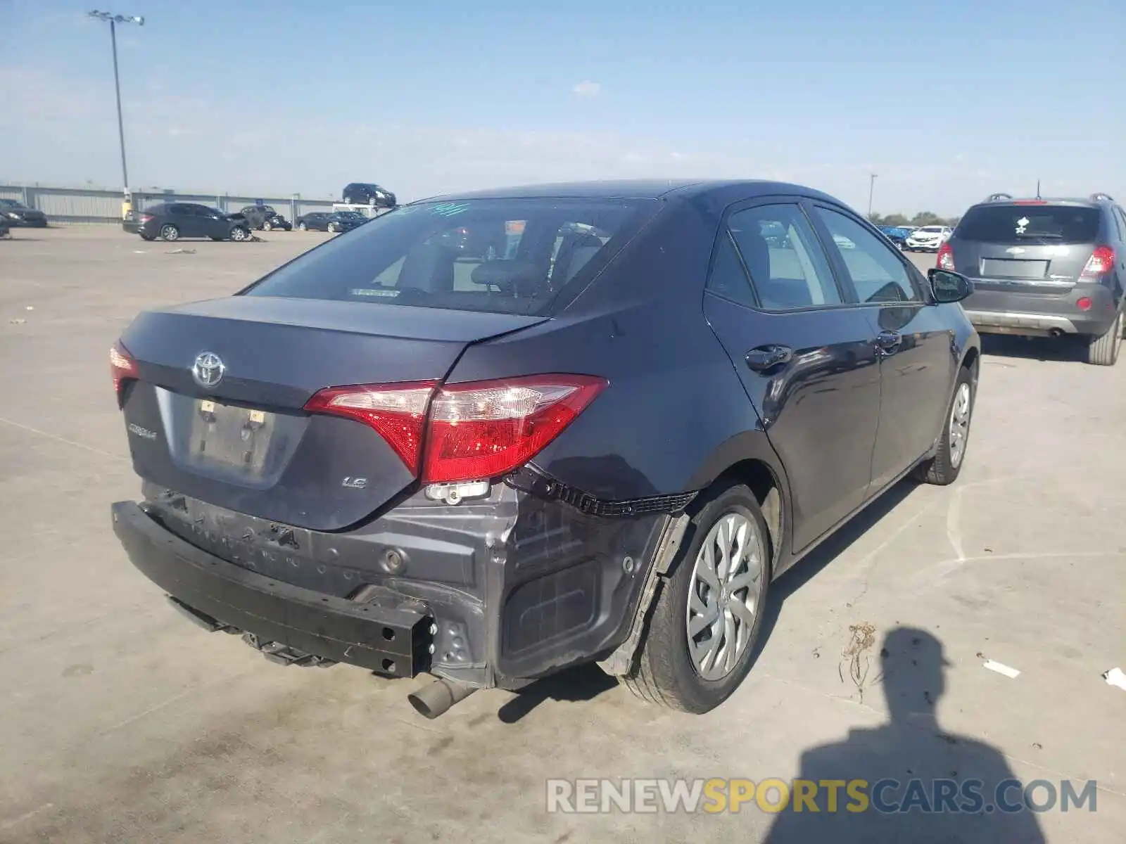 4 Photograph of a damaged car 5YFBURHE3KP892934 TOYOTA COROLLA 2019