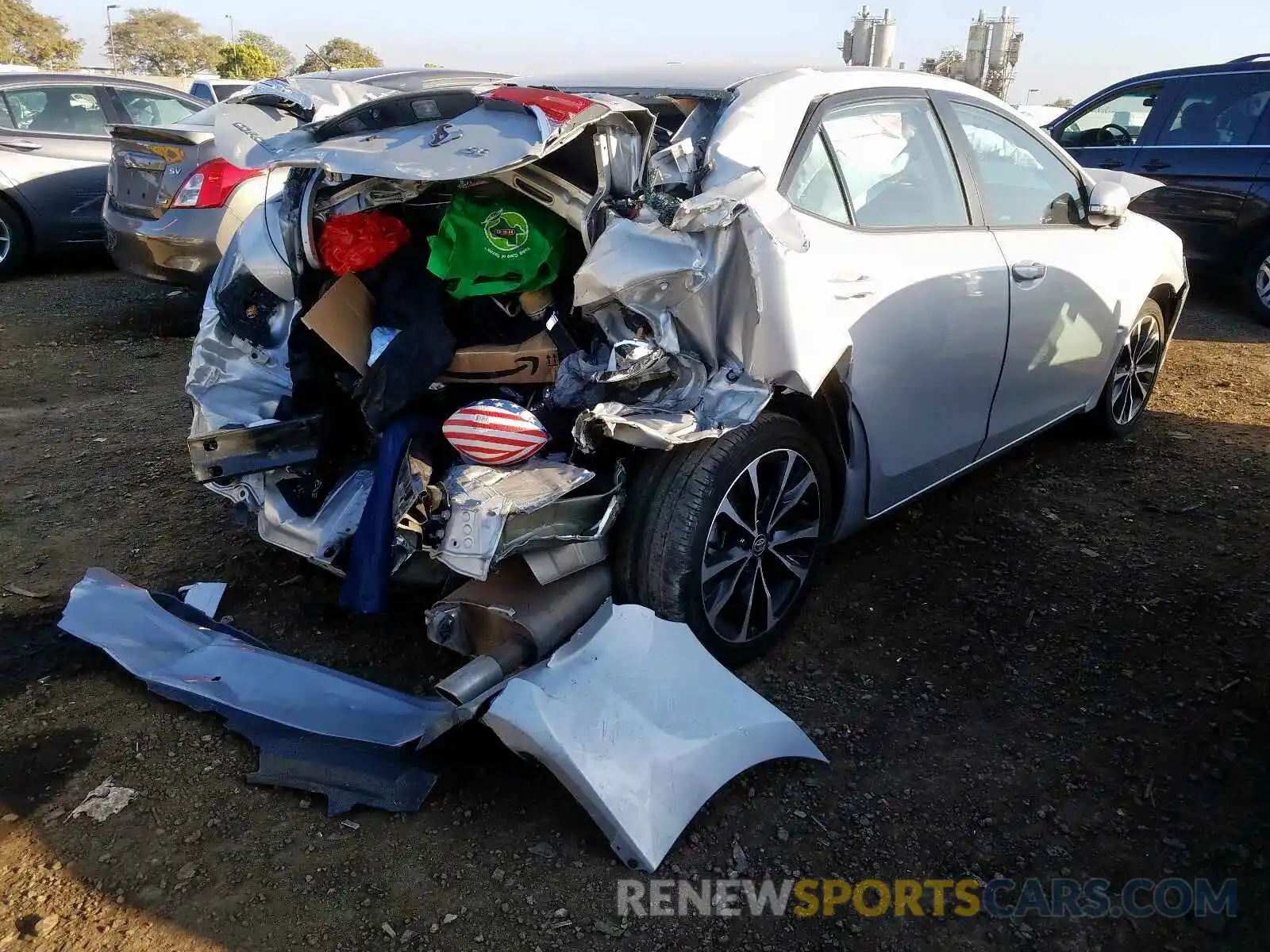 4 Photograph of a damaged car 5YFBURHE3KP892979 TOYOTA COROLLA 2019