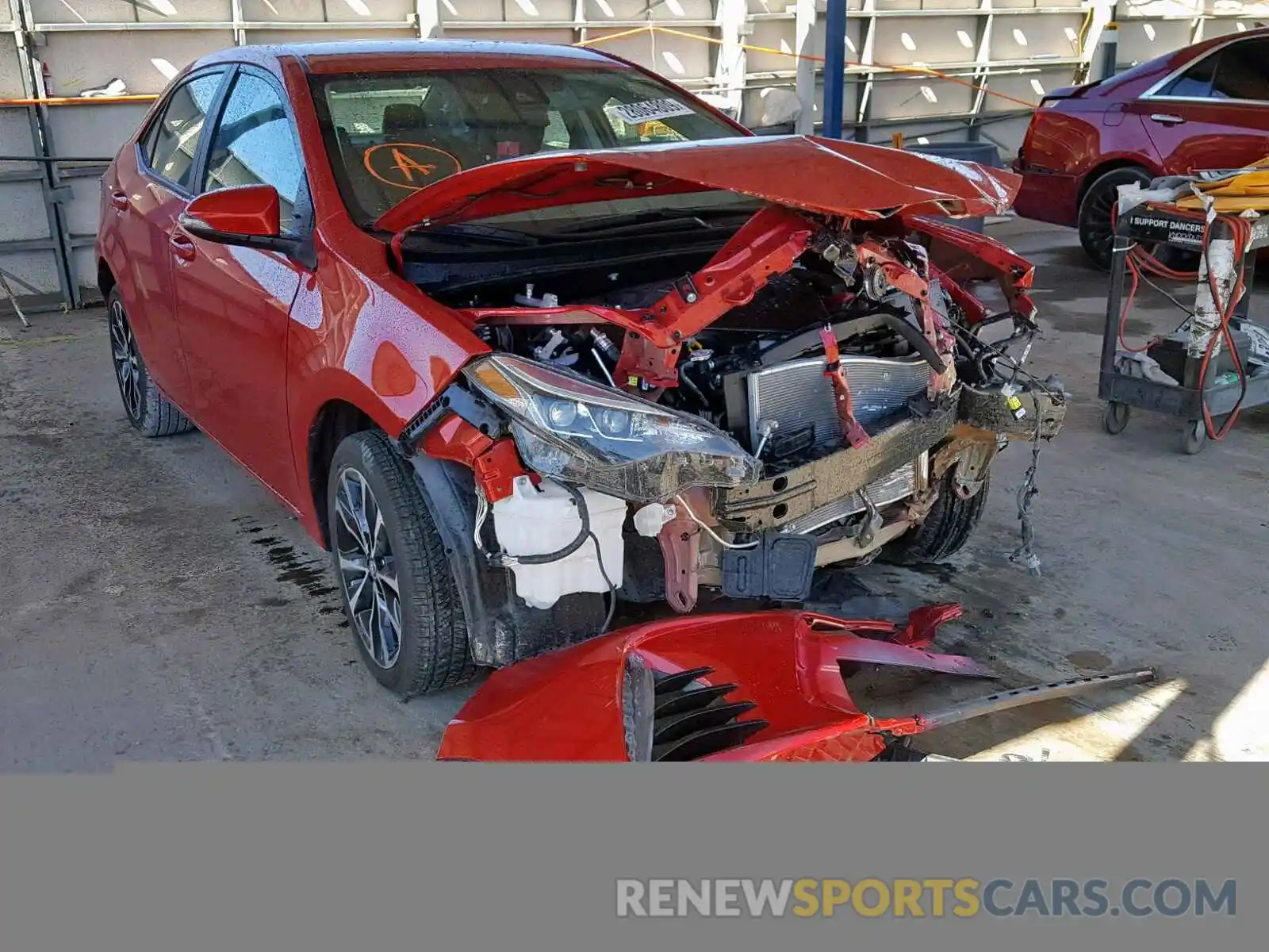 1 Photograph of a damaged car 5YFBURHE3KP893548 TOYOTA COROLLA 2019