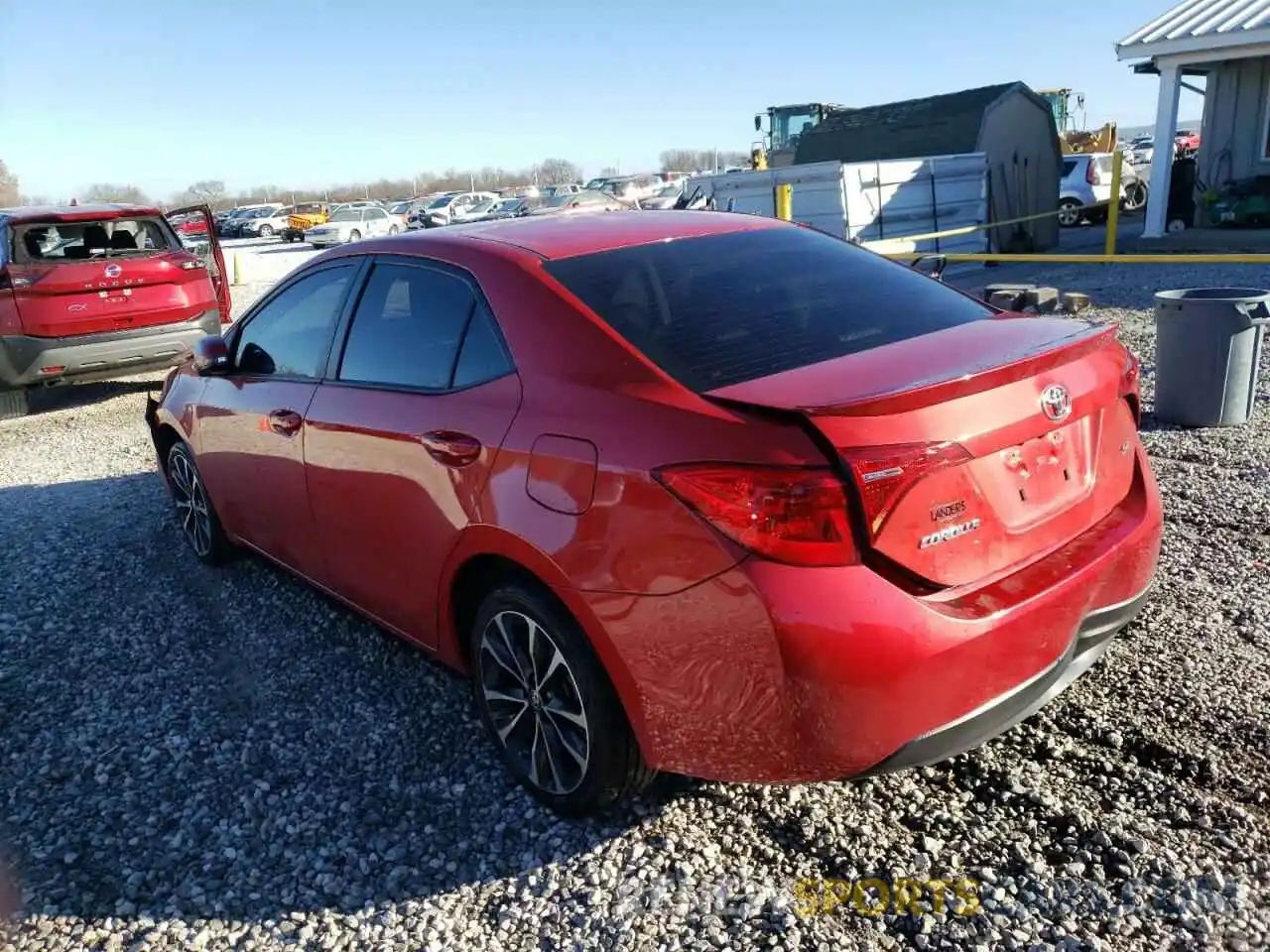 3 Photograph of a damaged car 5YFBURHE3KP893615 TOYOTA COROLLA 2019