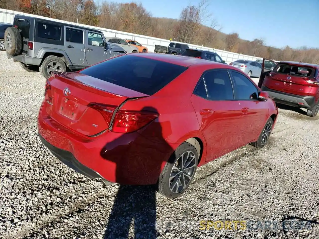 4 Photograph of a damaged car 5YFBURHE3KP893615 TOYOTA COROLLA 2019