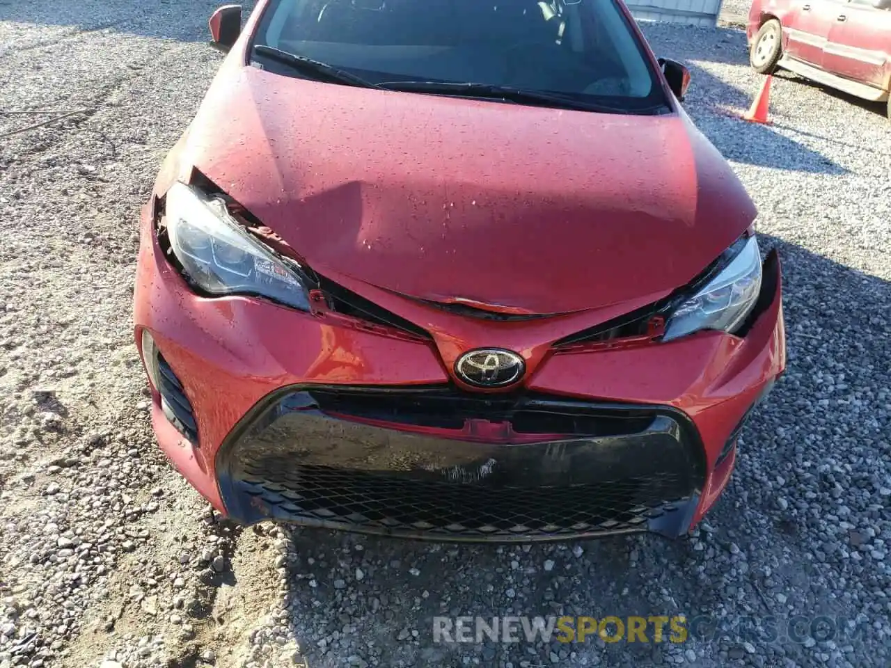 9 Photograph of a damaged car 5YFBURHE3KP893615 TOYOTA COROLLA 2019