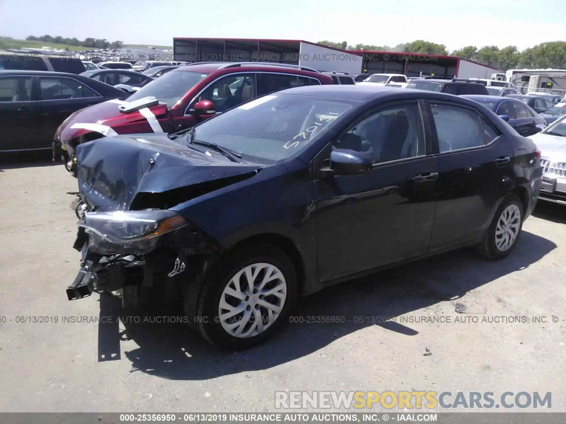 2 Photograph of a damaged car 5YFBURHE3KP893839 TOYOTA COROLLA 2019