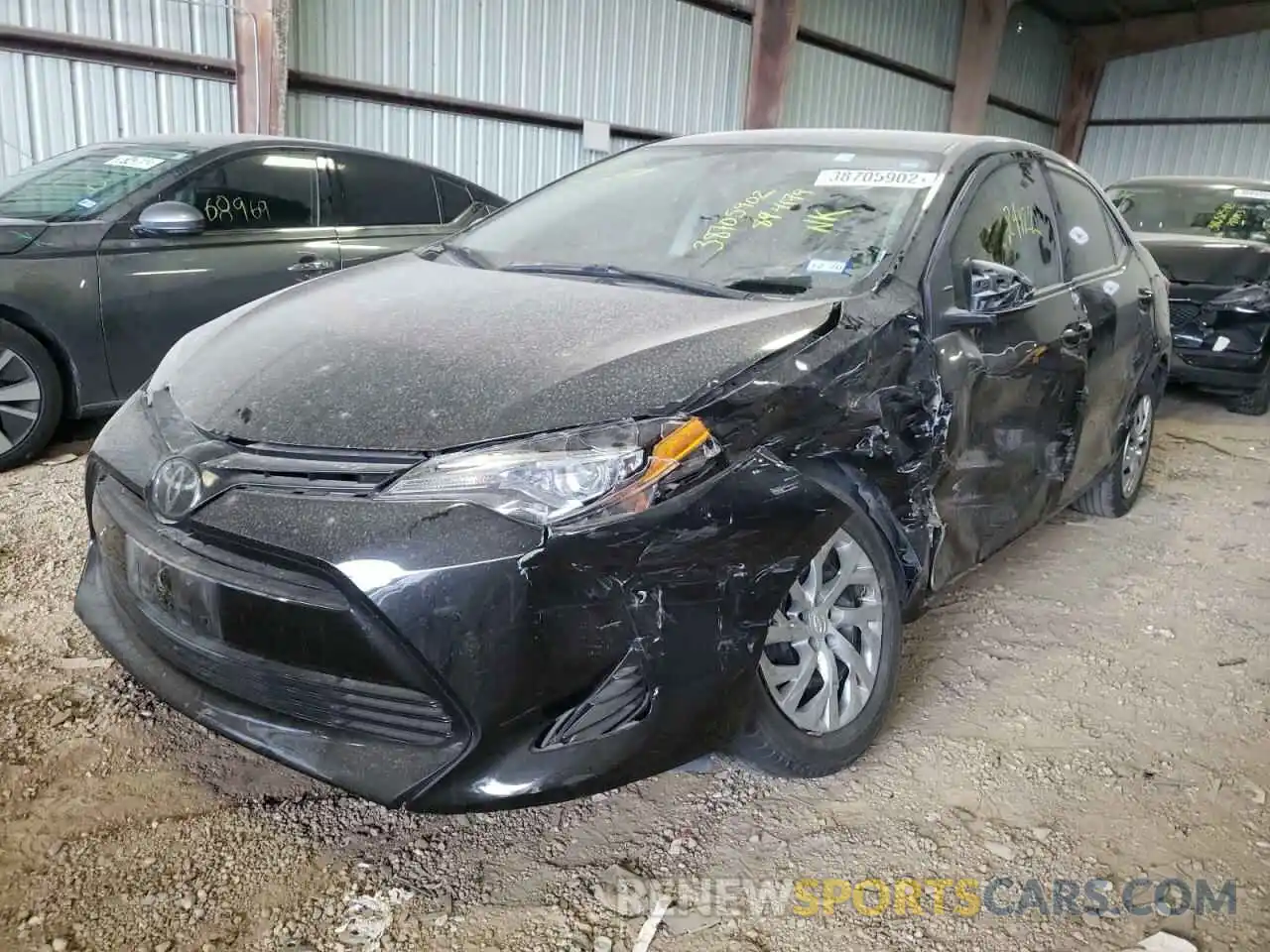 2 Photograph of a damaged car 5YFBURHE3KP894179 TOYOTA COROLLA 2019