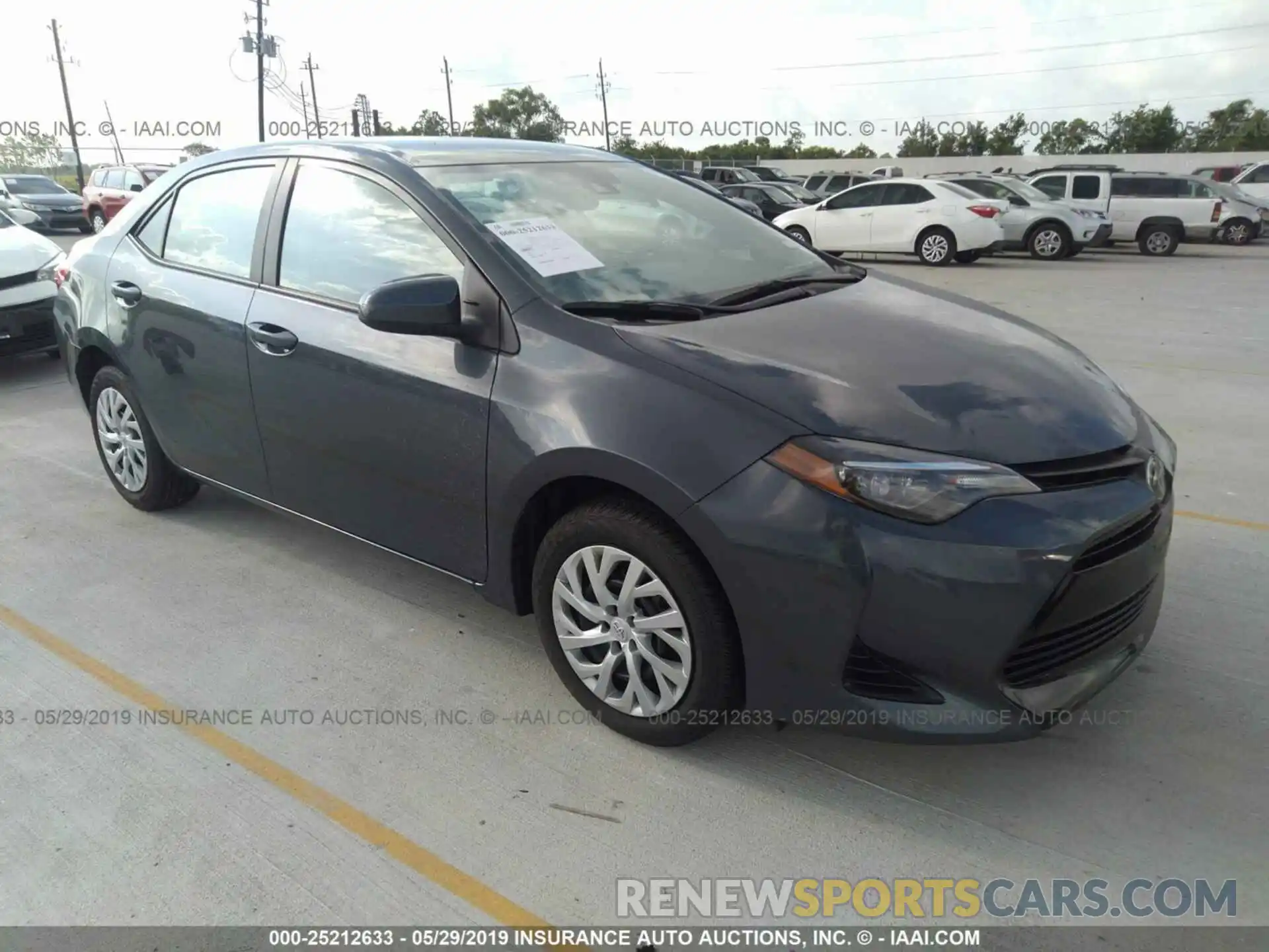 1 Photograph of a damaged car 5YFBURHE3KP894201 TOYOTA COROLLA 2019