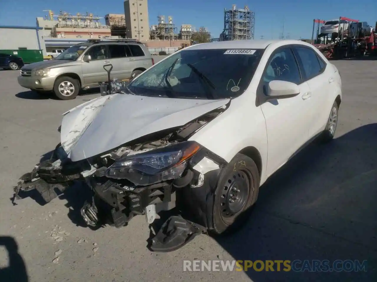 2 Photograph of a damaged car 5YFBURHE3KP894215 TOYOTA COROLLA 2019