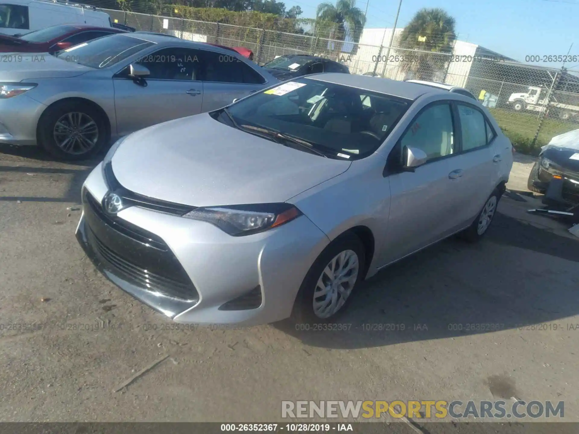 2 Photograph of a damaged car 5YFBURHE3KP894229 TOYOTA COROLLA 2019