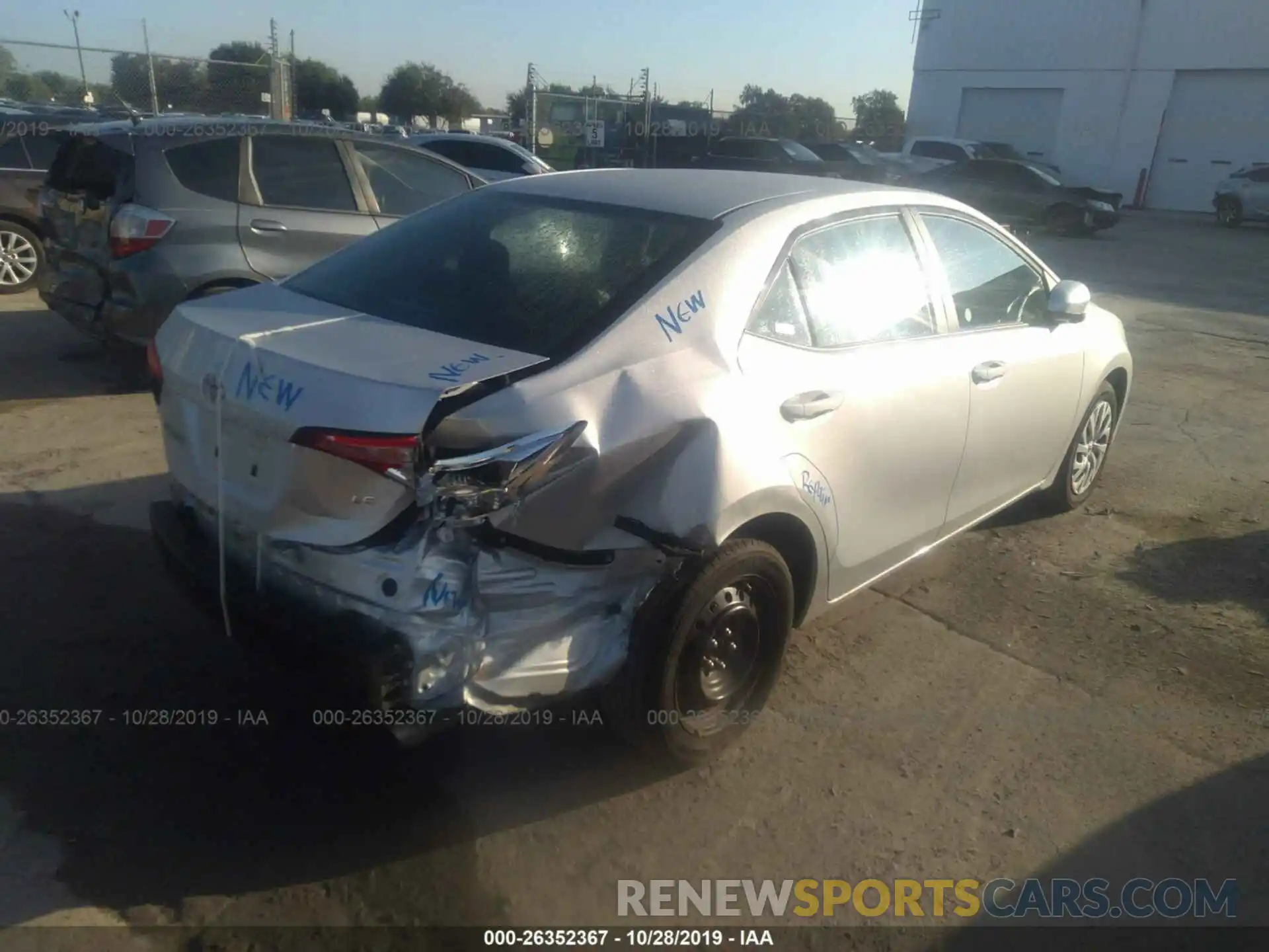 4 Photograph of a damaged car 5YFBURHE3KP894229 TOYOTA COROLLA 2019