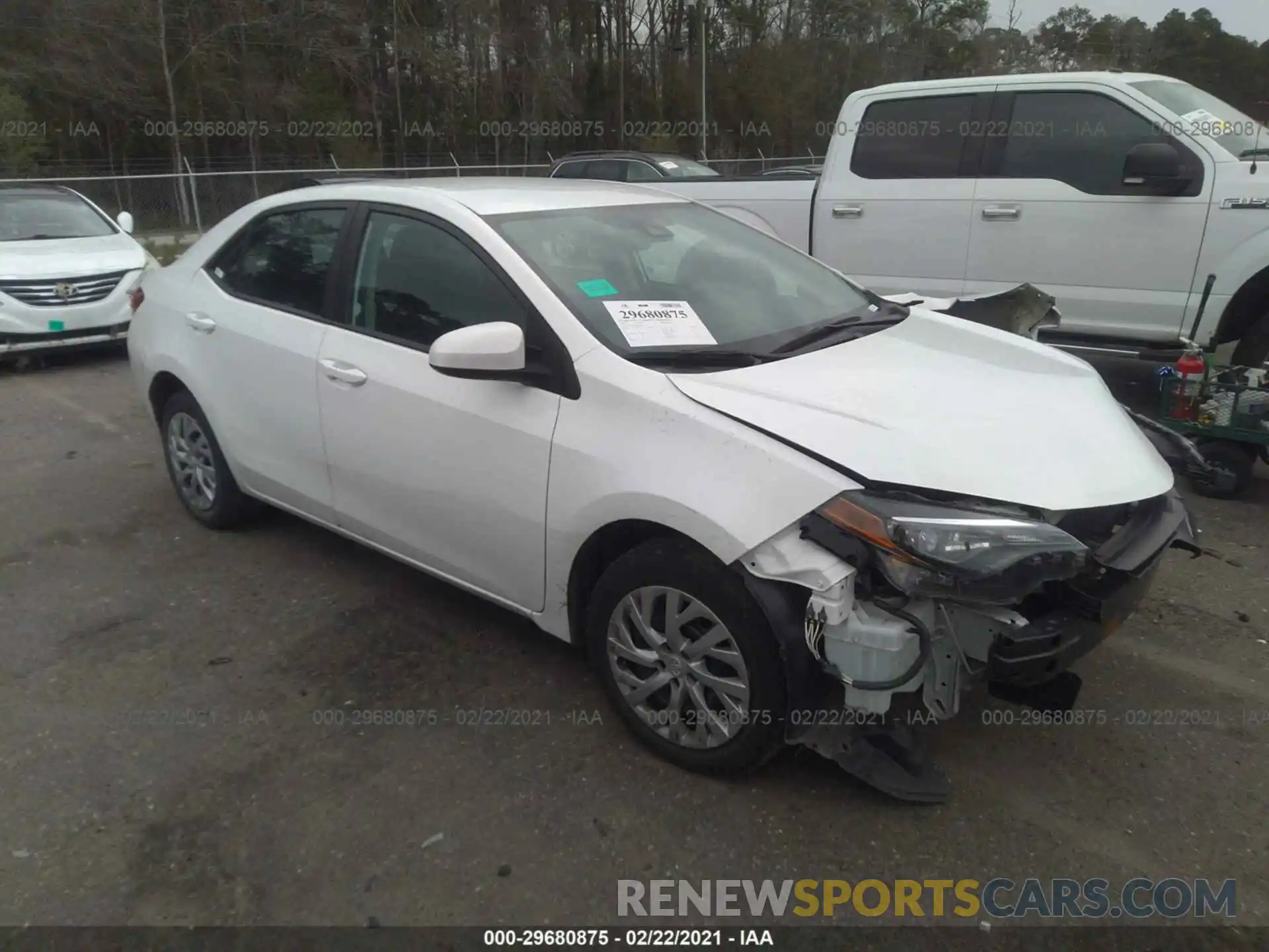 1 Photograph of a damaged car 5YFBURHE3KP894280 TOYOTA COROLLA 2019