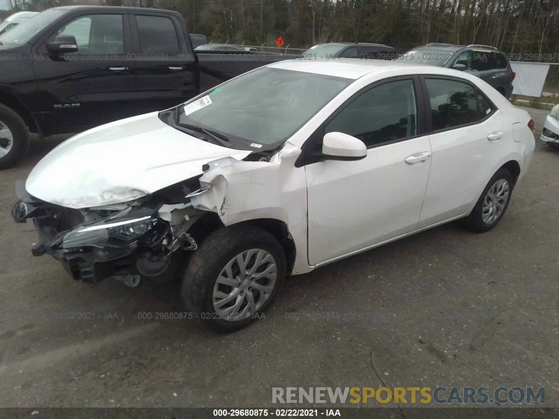 2 Photograph of a damaged car 5YFBURHE3KP894280 TOYOTA COROLLA 2019