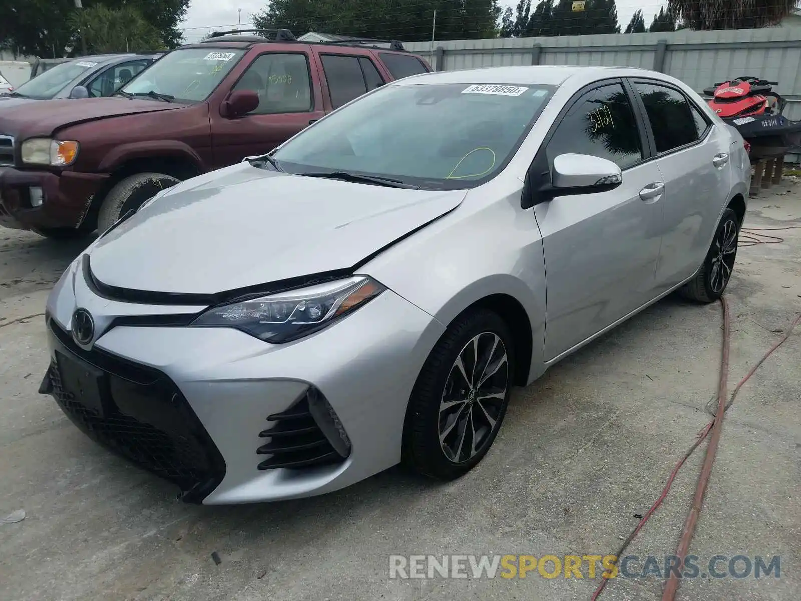 2 Photograph of a damaged car 5YFBURHE3KP894571 TOYOTA COROLLA 2019