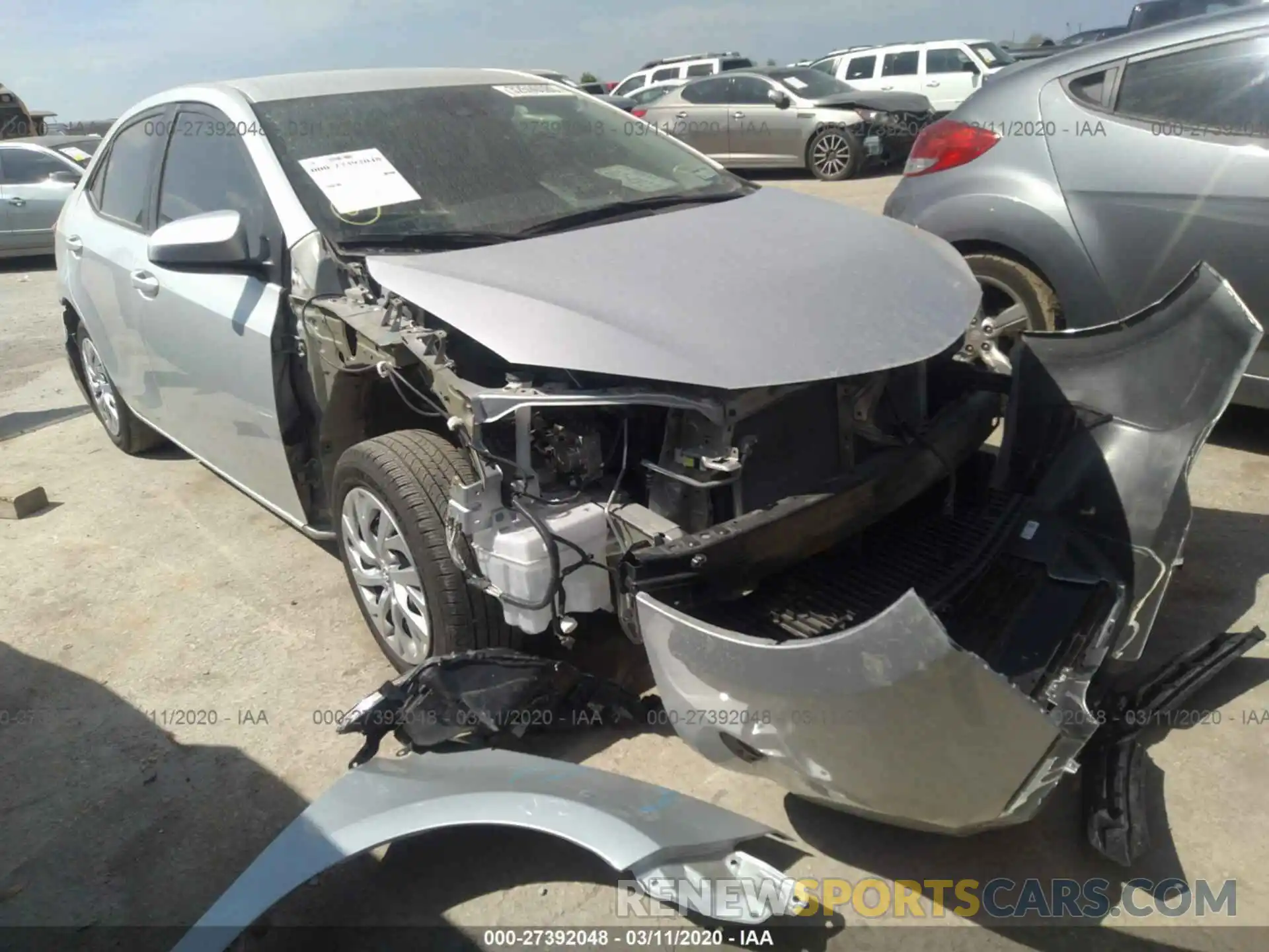 1 Photograph of a damaged car 5YFBURHE3KP894716 TOYOTA COROLLA 2019