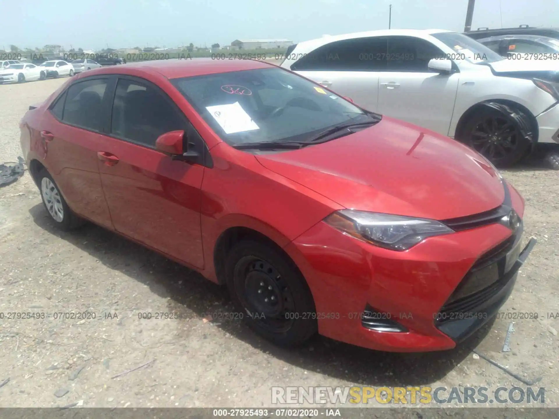 1 Photograph of a damaged car 5YFBURHE3KP894764 TOYOTA COROLLA 2019