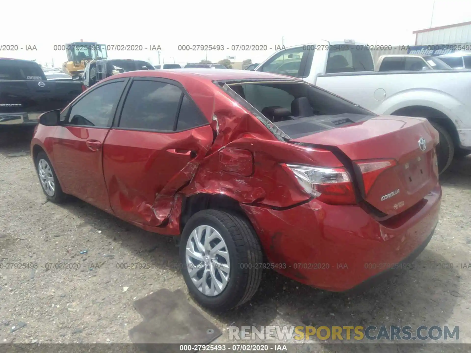 3 Photograph of a damaged car 5YFBURHE3KP894764 TOYOTA COROLLA 2019