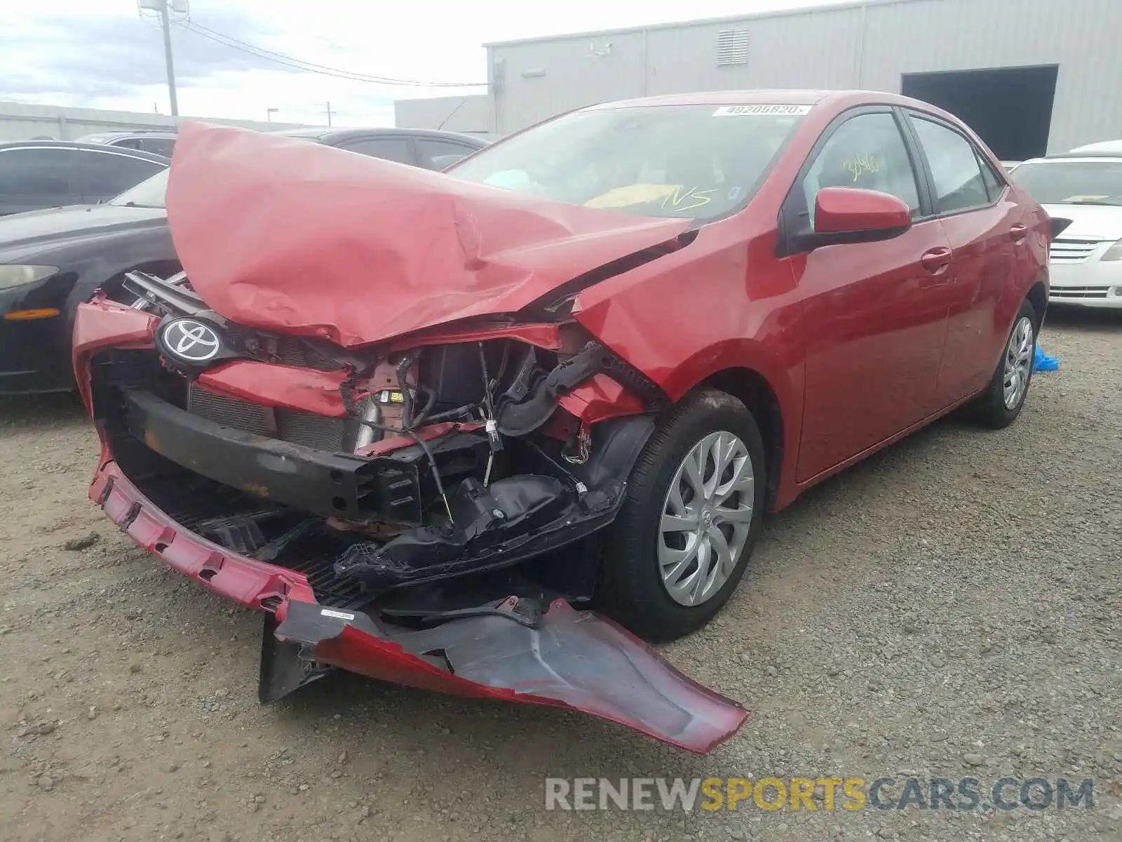 2 Photograph of a damaged car 5YFBURHE3KP894800 TOYOTA COROLLA 2019