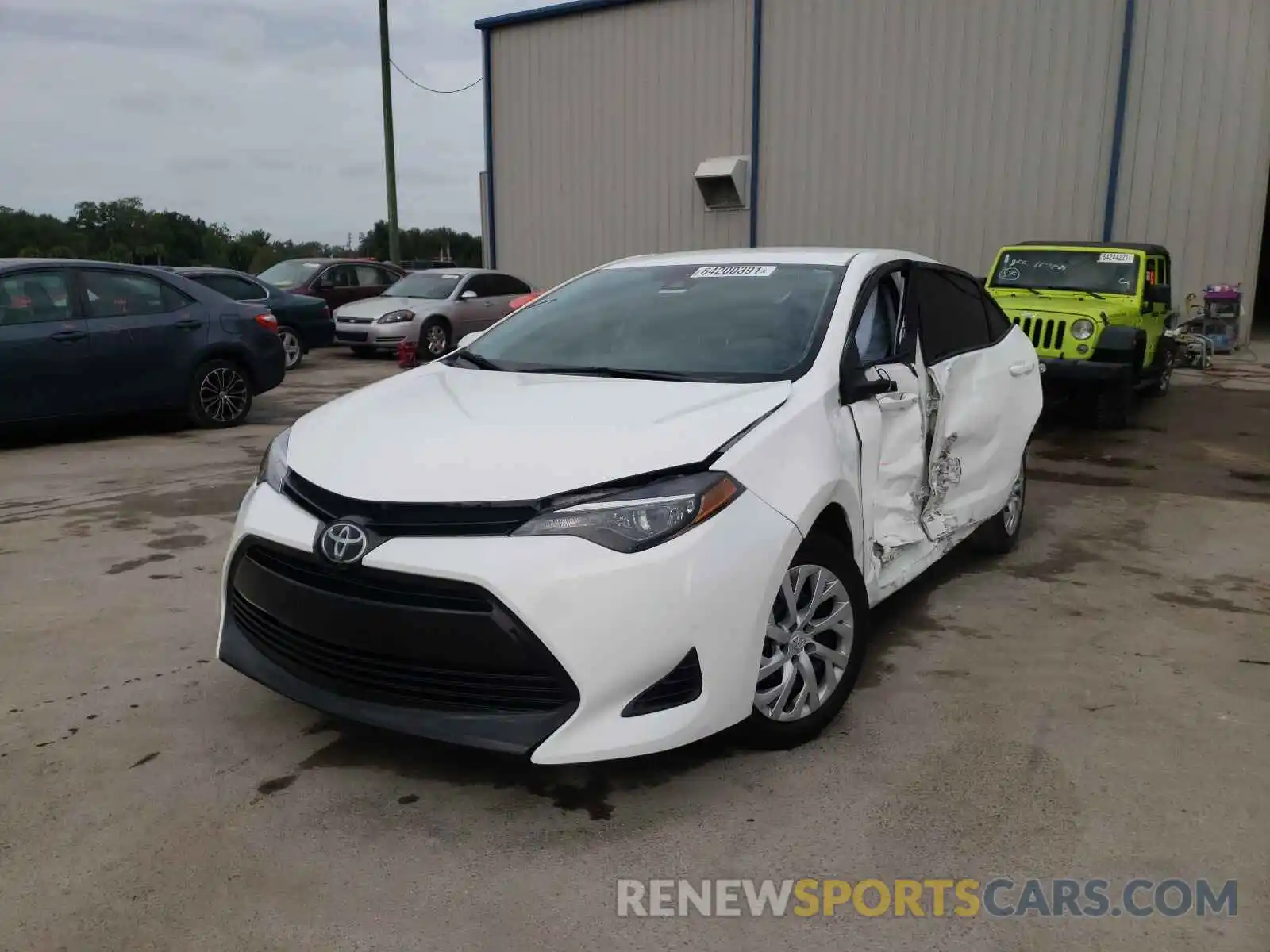 2 Photograph of a damaged car 5YFBURHE3KP894909 TOYOTA COROLLA 2019