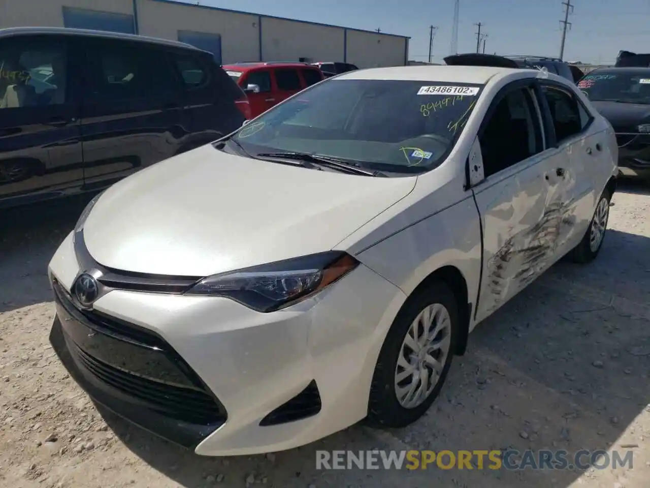 2 Photograph of a damaged car 5YFBURHE3KP894974 TOYOTA COROLLA 2019