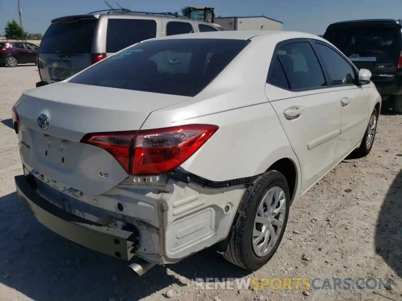 4 Photograph of a damaged car 5YFBURHE3KP894974 TOYOTA COROLLA 2019