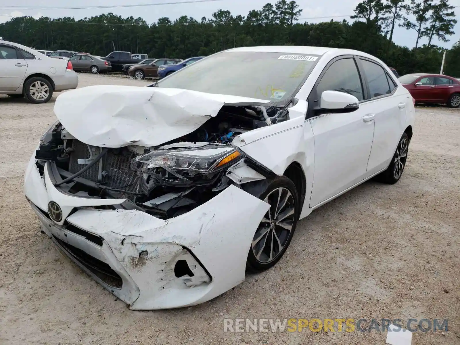 2 Photograph of a damaged car 5YFBURHE3KP895008 TOYOTA COROLLA 2019