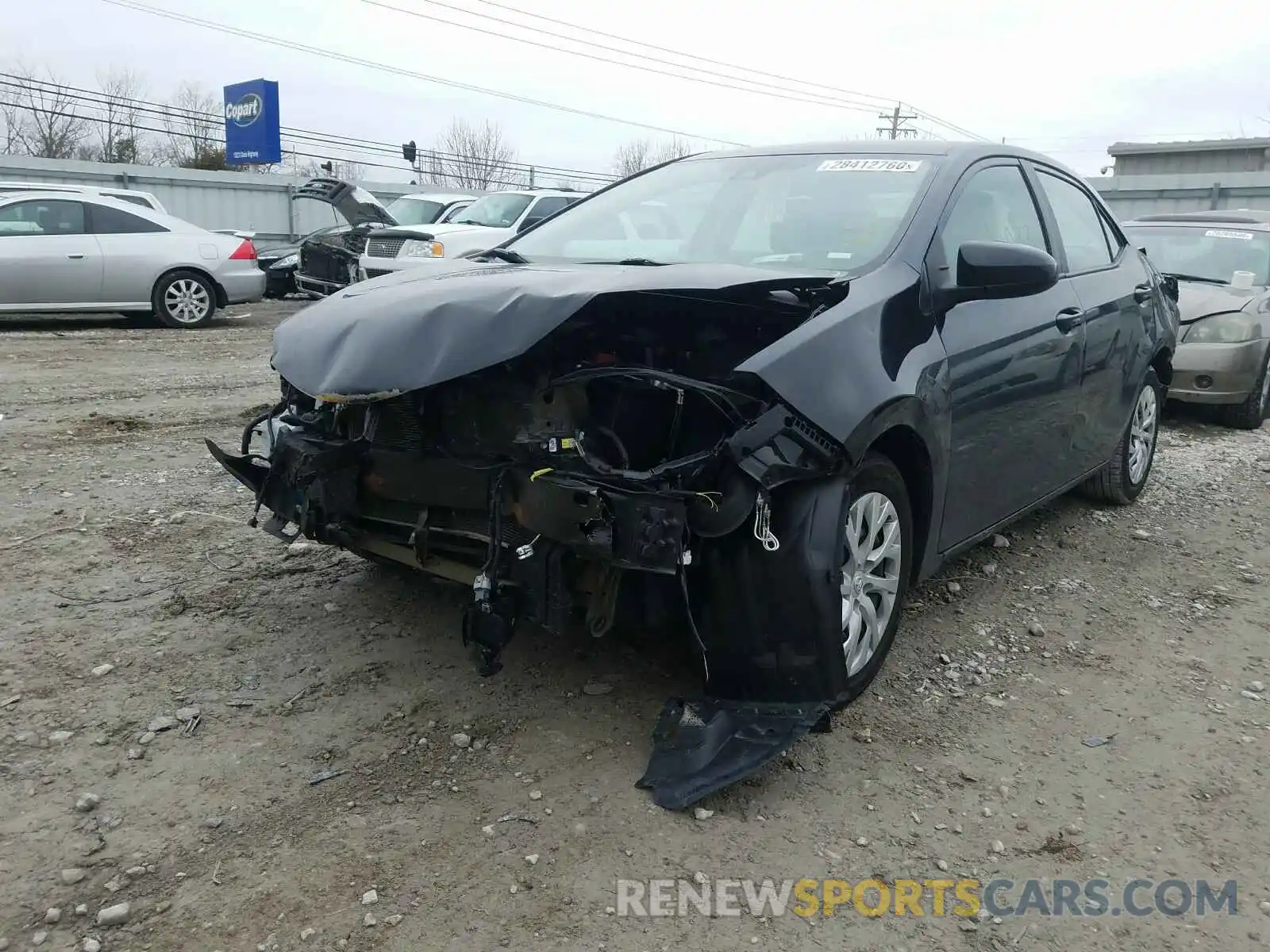 2 Photograph of a damaged car 5YFBURHE3KP895736 TOYOTA COROLLA 2019