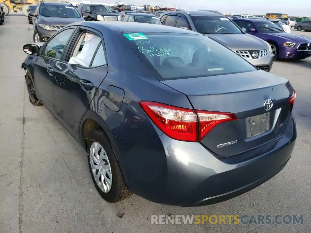 3 Photograph of a damaged car 5YFBURHE3KP896031 TOYOTA COROLLA 2019