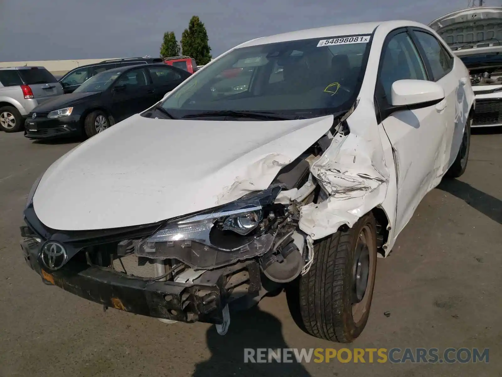 2 Photograph of a damaged car 5YFBURHE3KP896210 TOYOTA COROLLA 2019