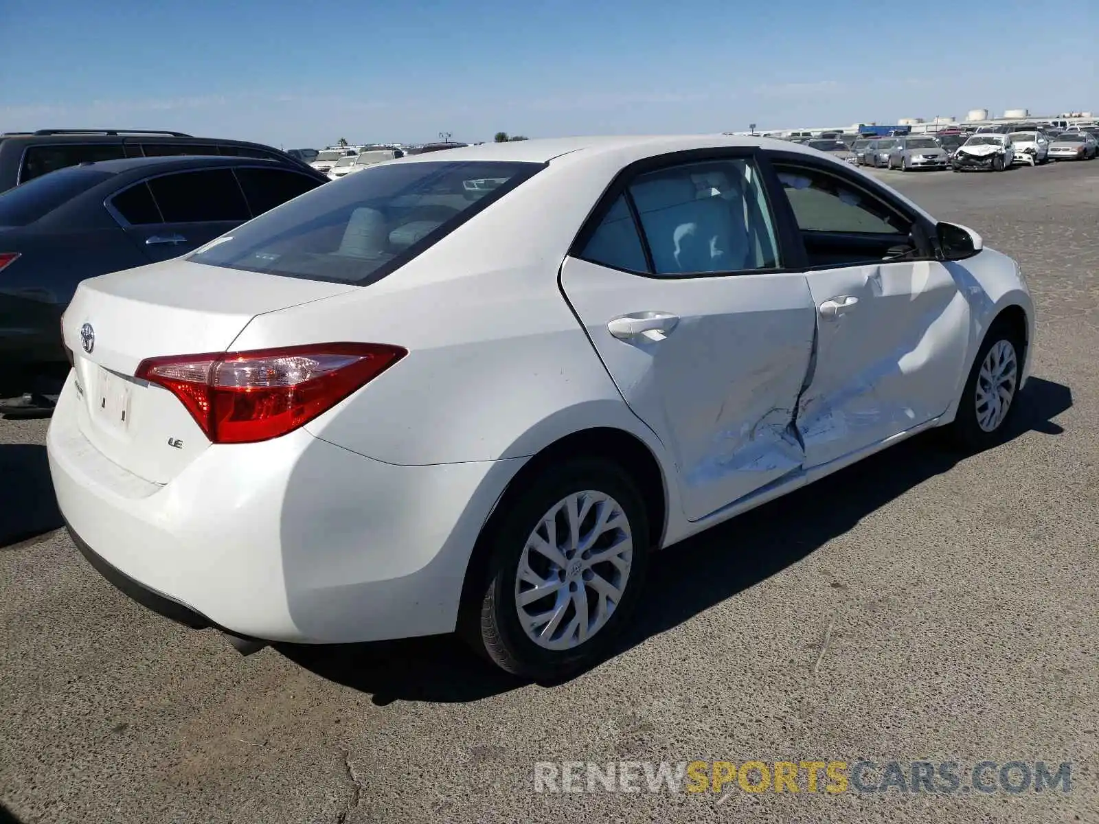 4 Photograph of a damaged car 5YFBURHE3KP896370 TOYOTA COROLLA 2019