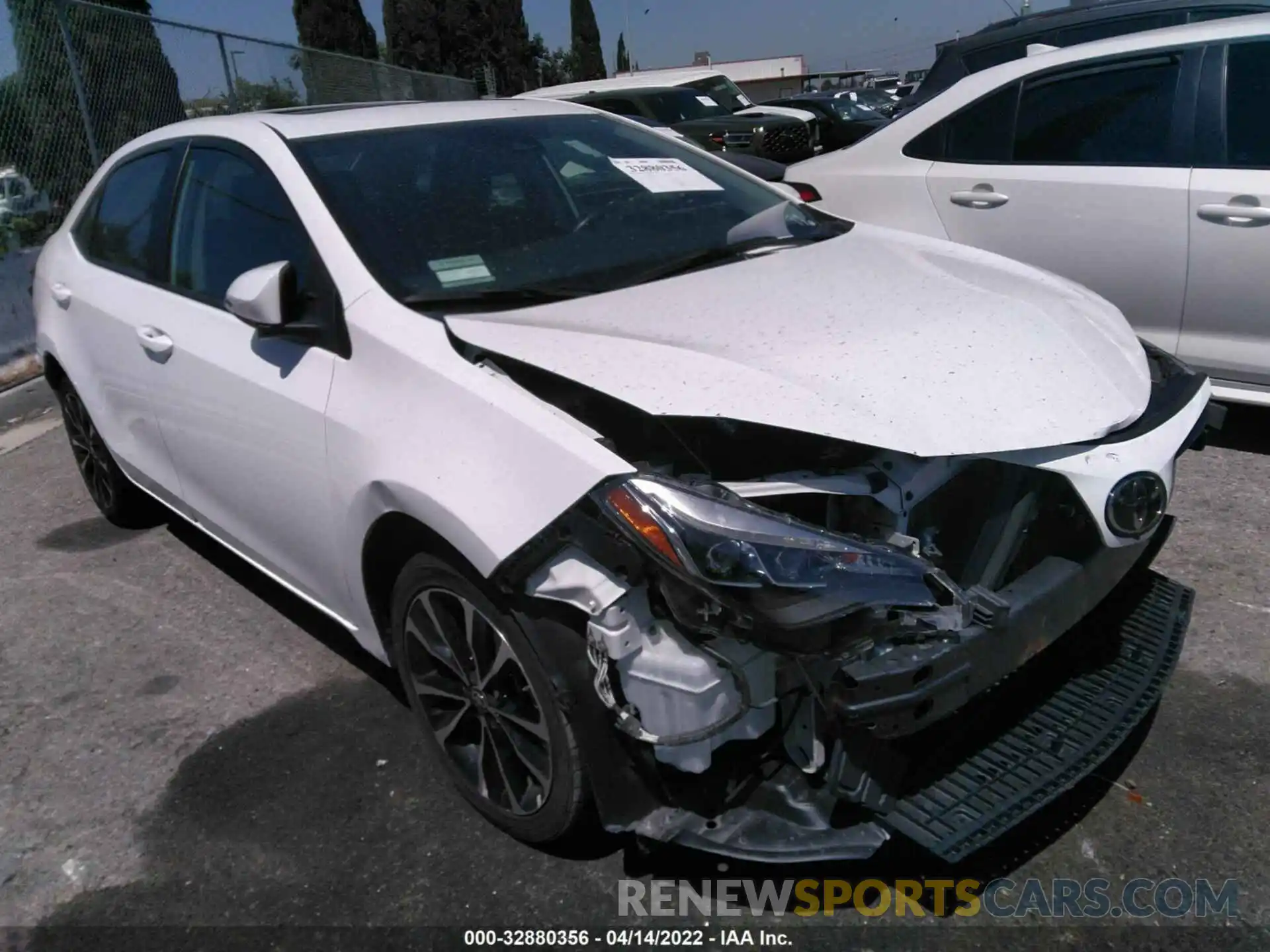 1 Photograph of a damaged car 5YFBURHE3KP896398 TOYOTA COROLLA 2019