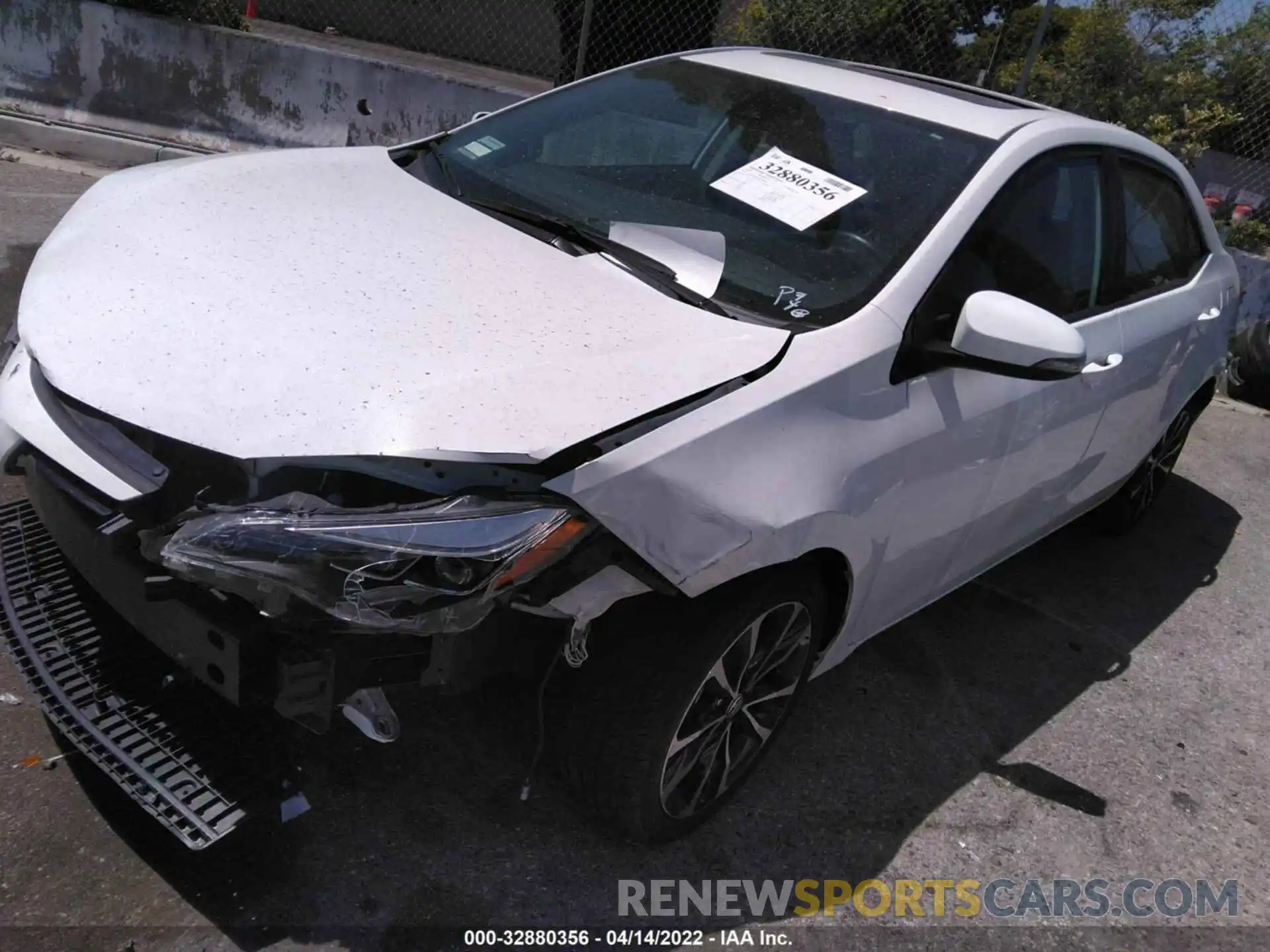 2 Photograph of a damaged car 5YFBURHE3KP896398 TOYOTA COROLLA 2019