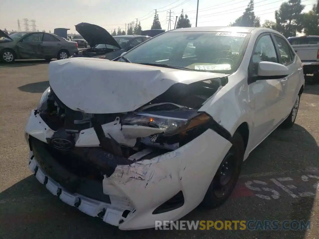 2 Photograph of a damaged car 5YFBURHE3KP896465 TOYOTA COROLLA 2019