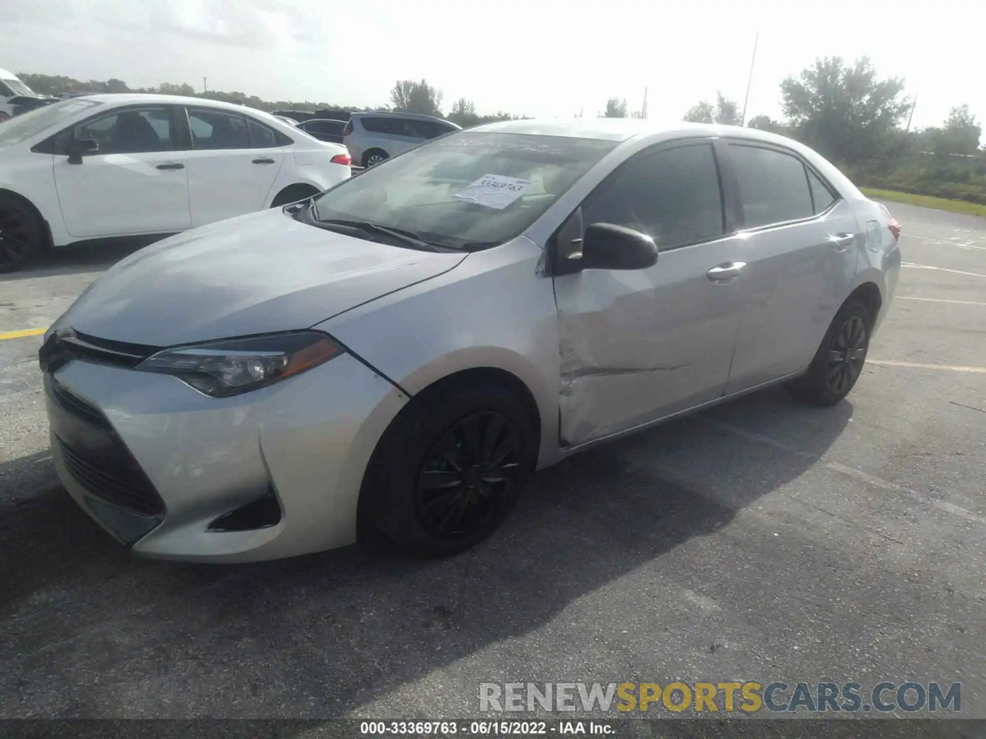 2 Photograph of a damaged car 5YFBURHE3KP898197 TOYOTA COROLLA 2019