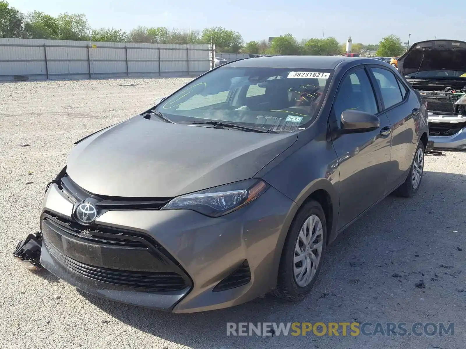 2 Photograph of a damaged car 5YFBURHE3KP898491 TOYOTA COROLLA 2019