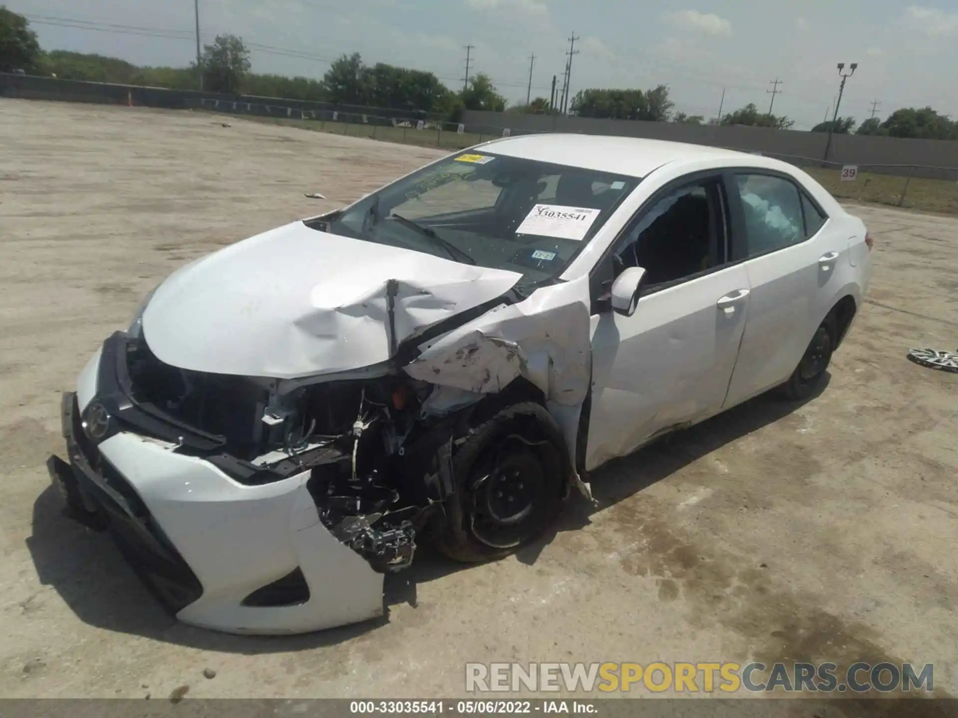 2 Photograph of a damaged car 5YFBURHE3KP898653 TOYOTA COROLLA 2019