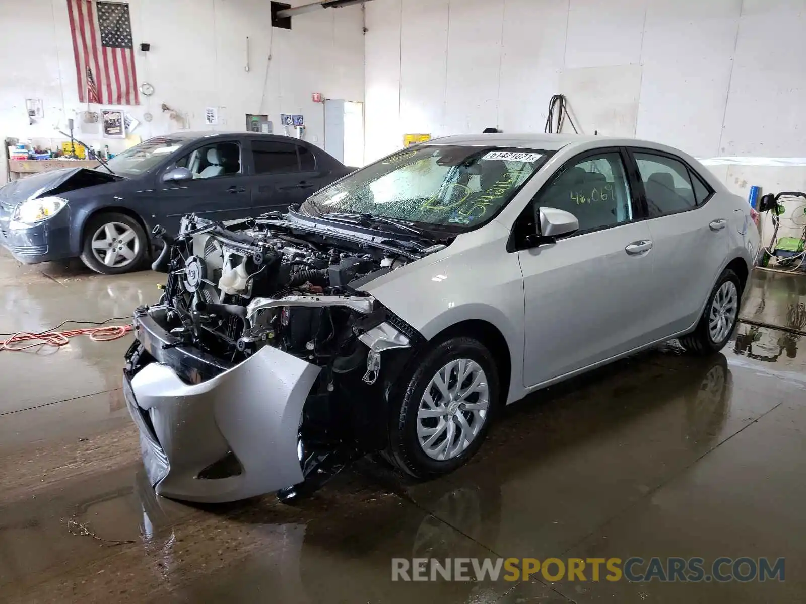 2 Photograph of a damaged car 5YFBURHE3KP898703 TOYOTA COROLLA 2019