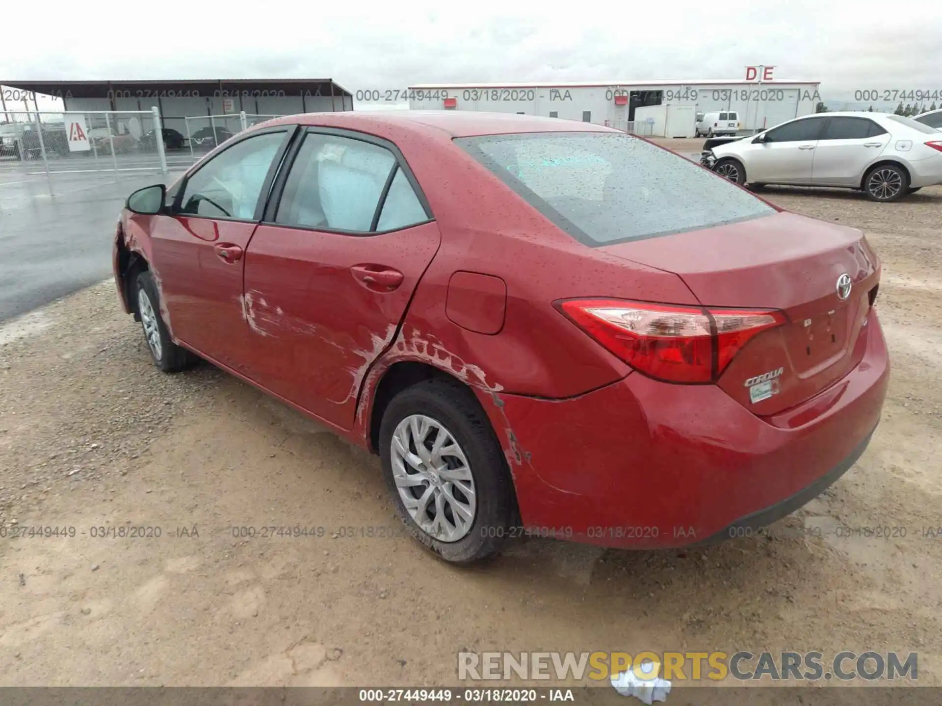 3 Photograph of a damaged car 5YFBURHE3KP898765 TOYOTA COROLLA 2019