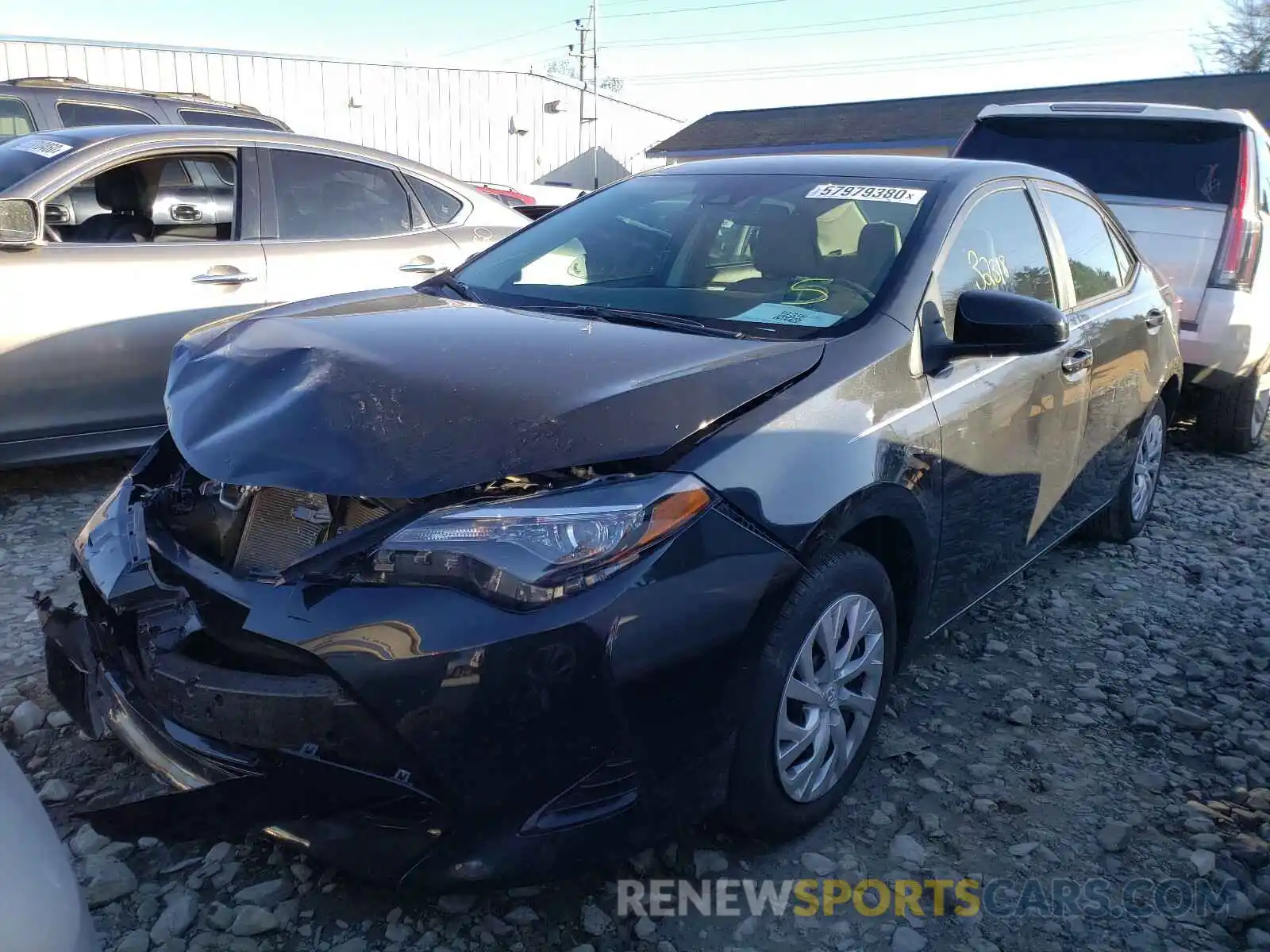 2 Photograph of a damaged car 5YFBURHE3KP898877 TOYOTA COROLLA 2019