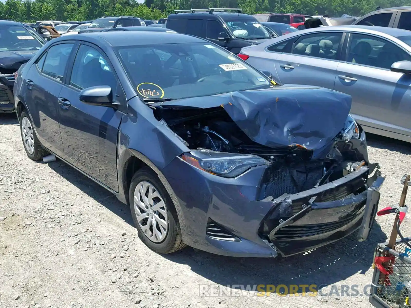 1 Photograph of a damaged car 5YFBURHE3KP898894 TOYOTA COROLLA 2019