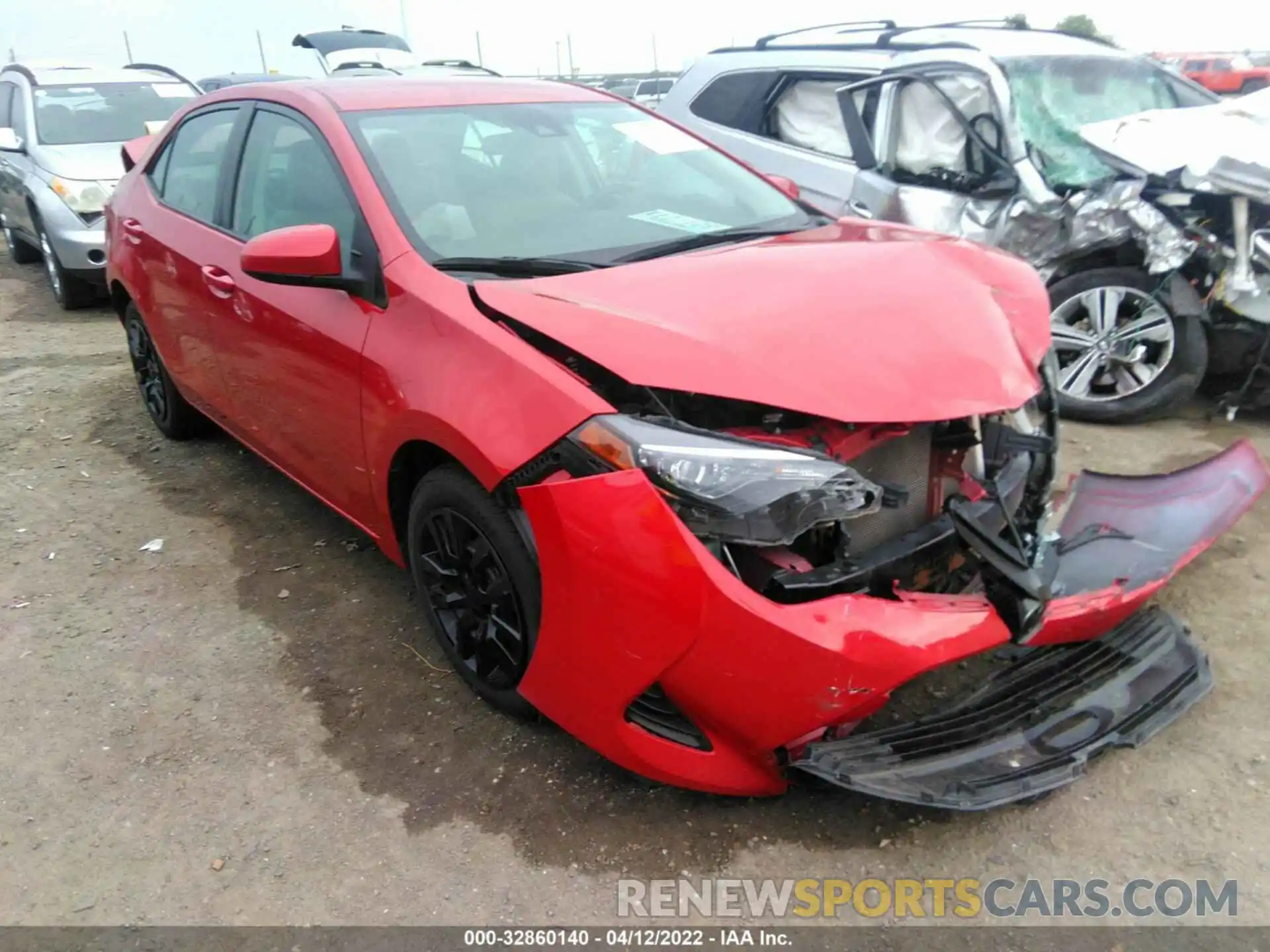 1 Photograph of a damaged car 5YFBURHE3KP899625 TOYOTA COROLLA 2019