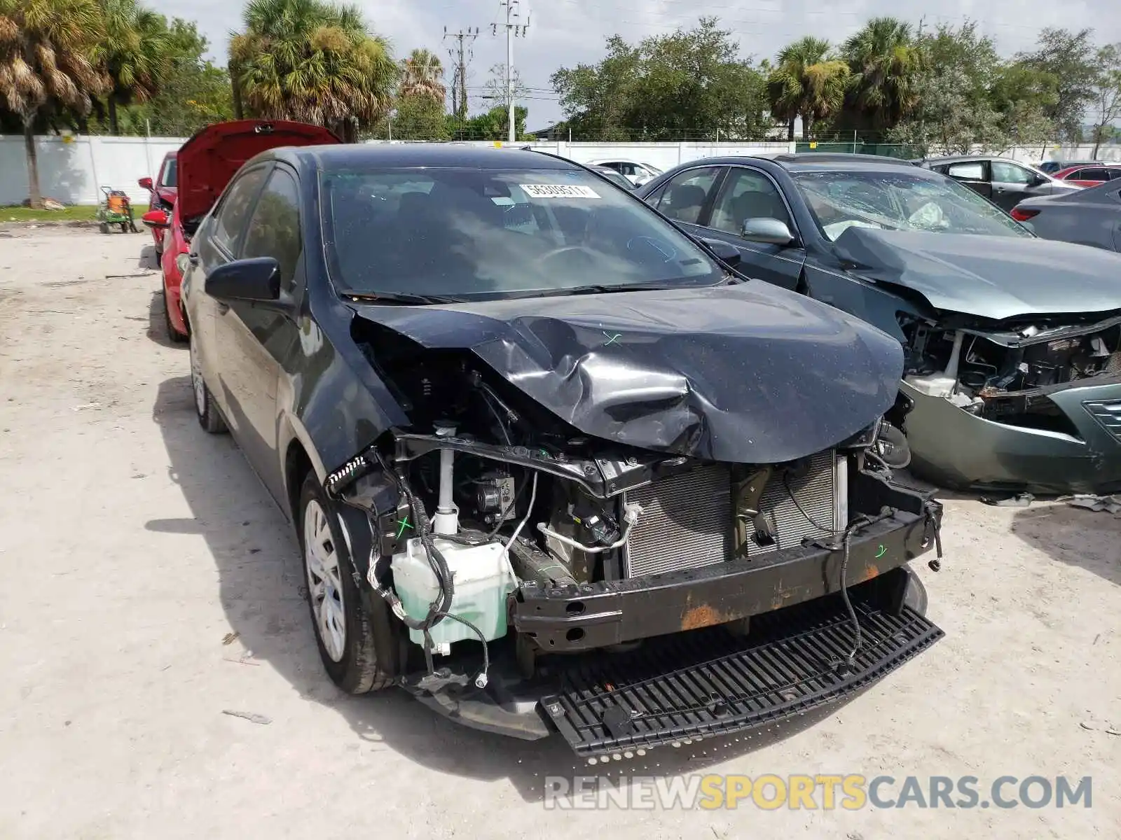 1 Photograph of a damaged car 5YFBURHE3KP899687 TOYOTA COROLLA 2019