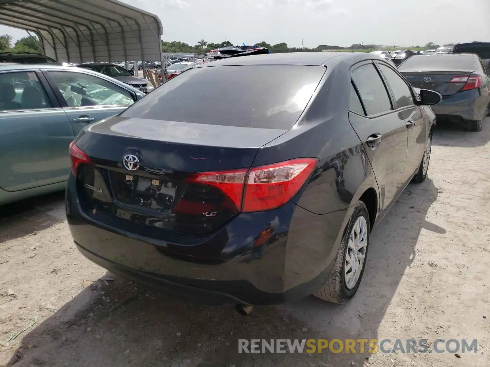 4 Photograph of a damaged car 5YFBURHE3KP899687 TOYOTA COROLLA 2019