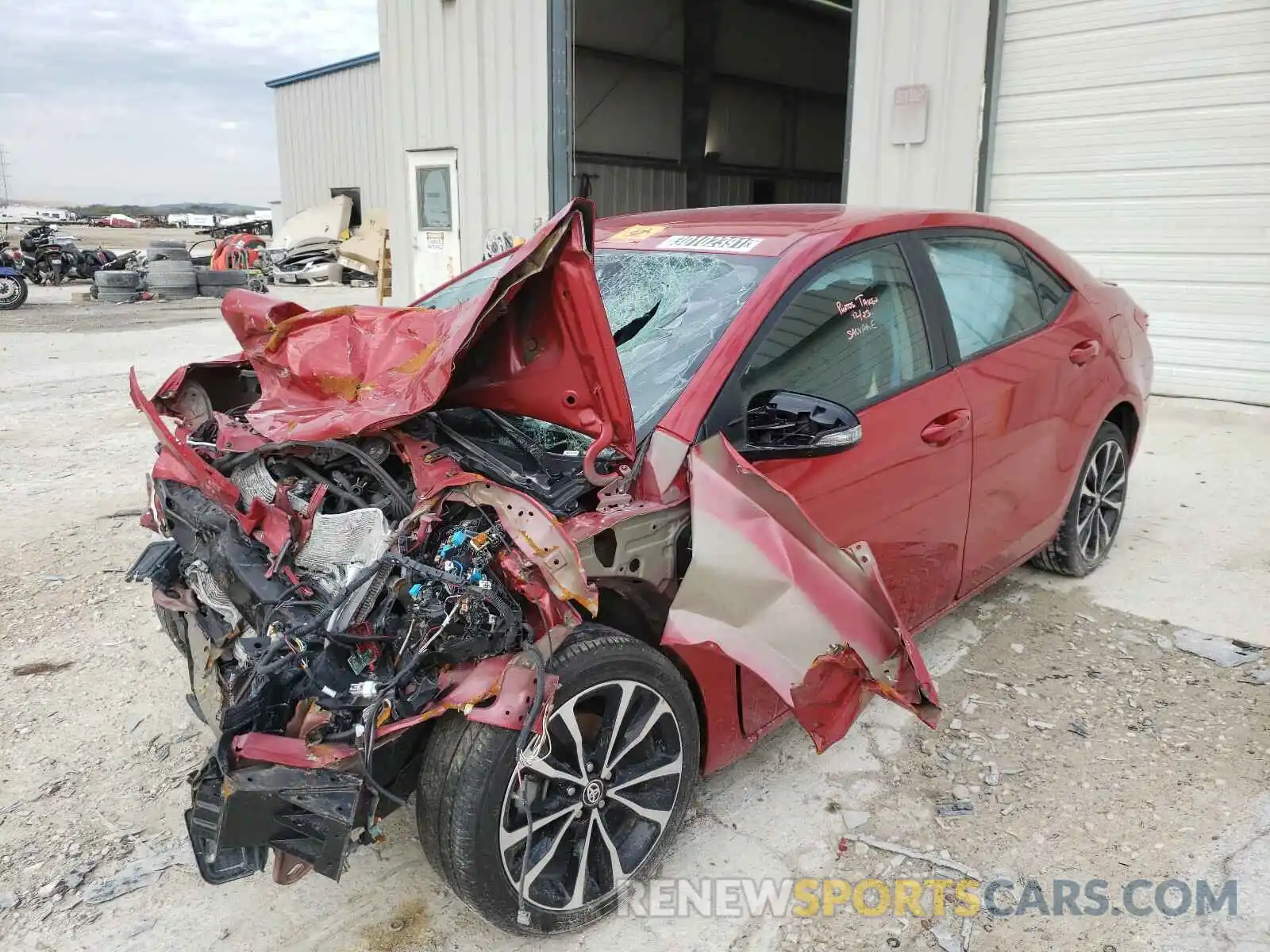 2 Photograph of a damaged car 5YFBURHE3KP899902 TOYOTA COROLLA 2019