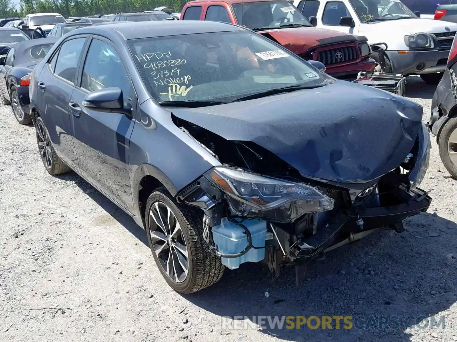 1 Photograph of a damaged car 5YFBURHE3KP899916 TOYOTA COROLLA 2019