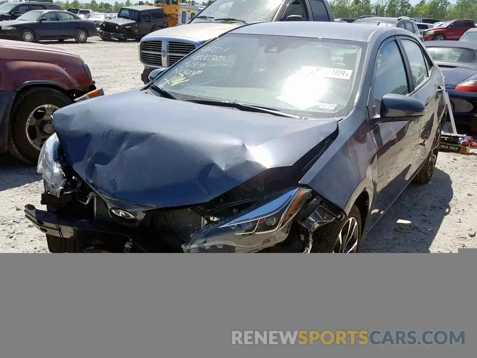 2 Photograph of a damaged car 5YFBURHE3KP899916 TOYOTA COROLLA 2019