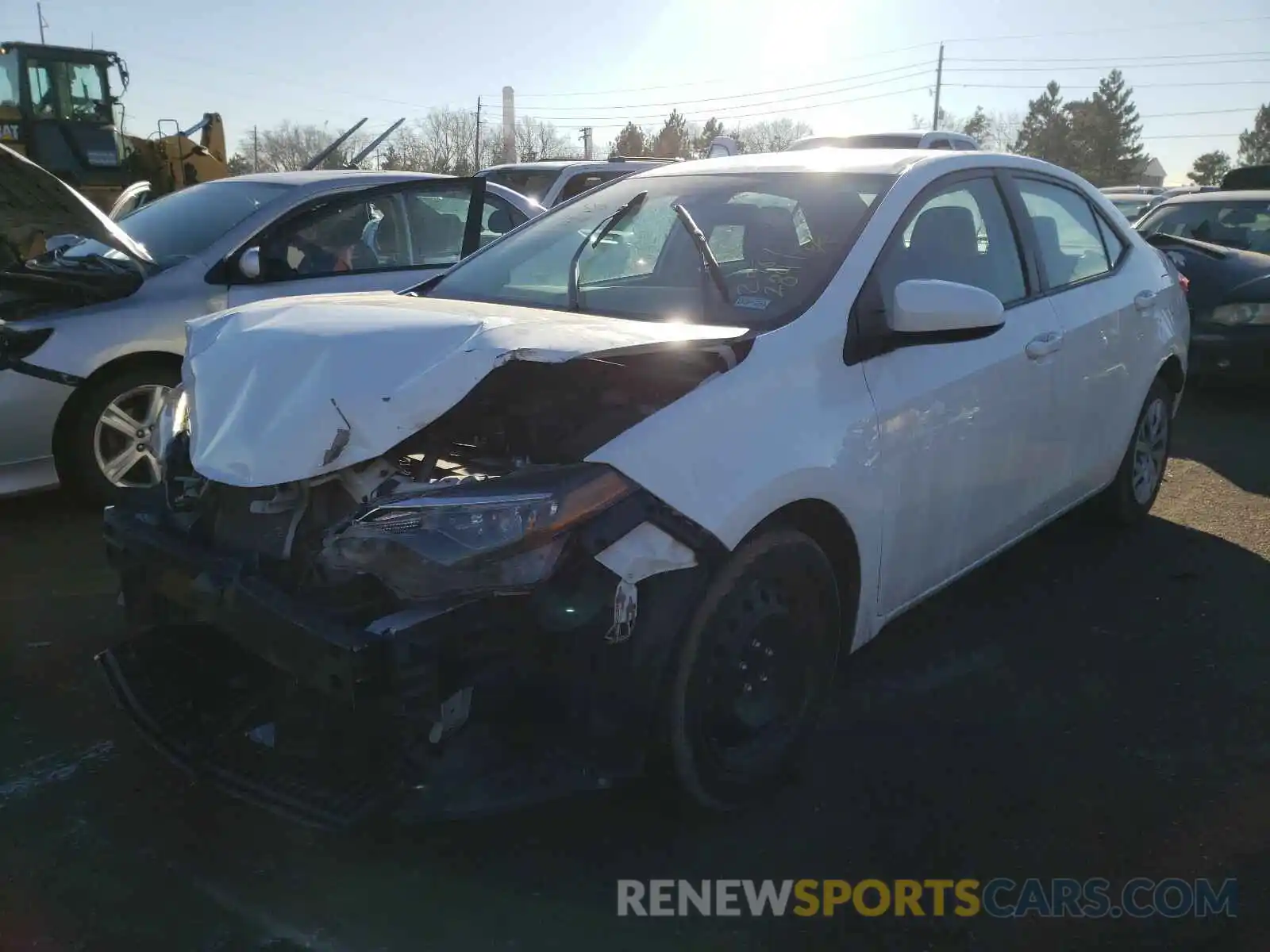 2 Photograph of a damaged car 5YFBURHE3KP900272 TOYOTA COROLLA 2019